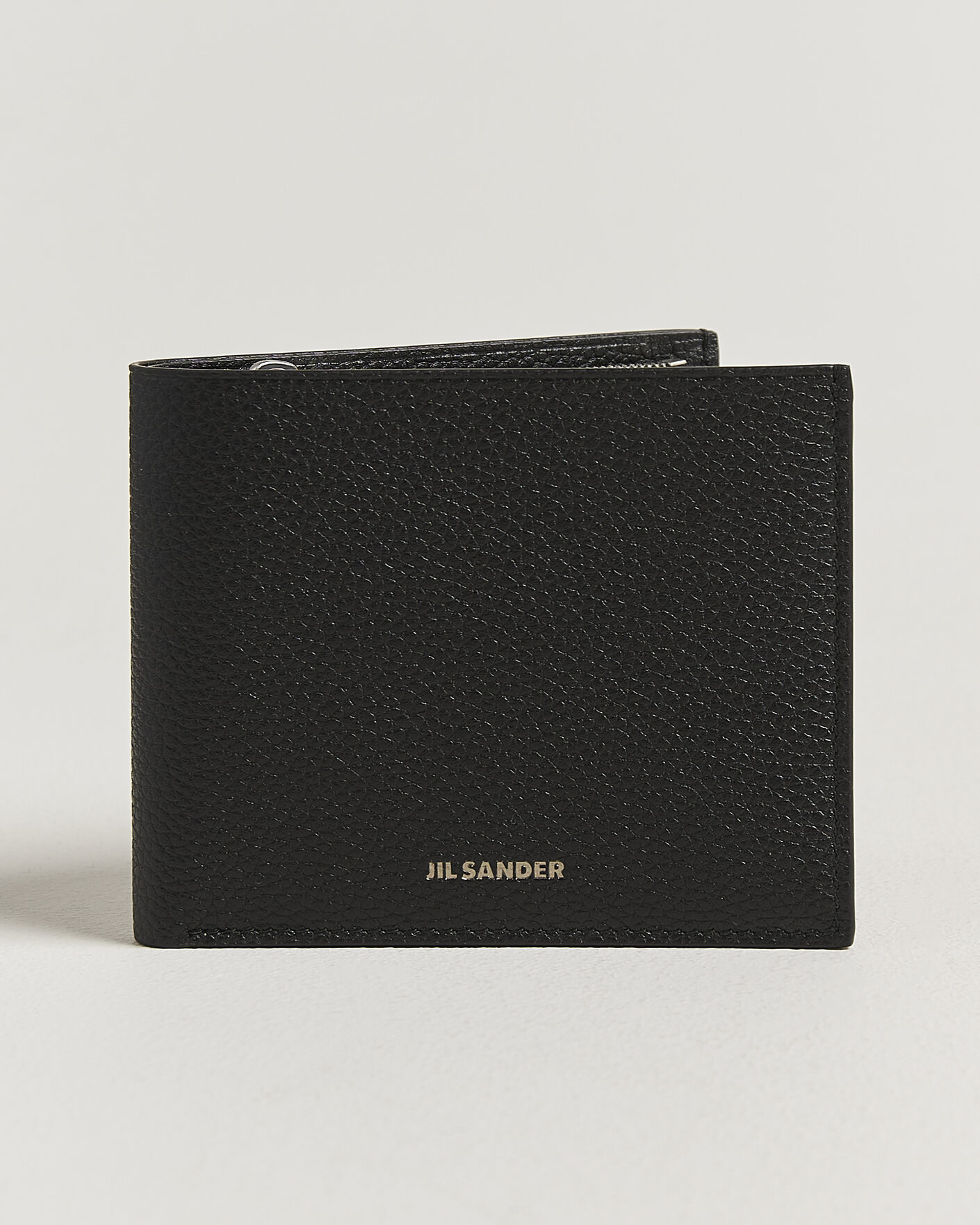 Uomini | Portafogli | Jil Sander | Grain Leather Zip Wallet Black