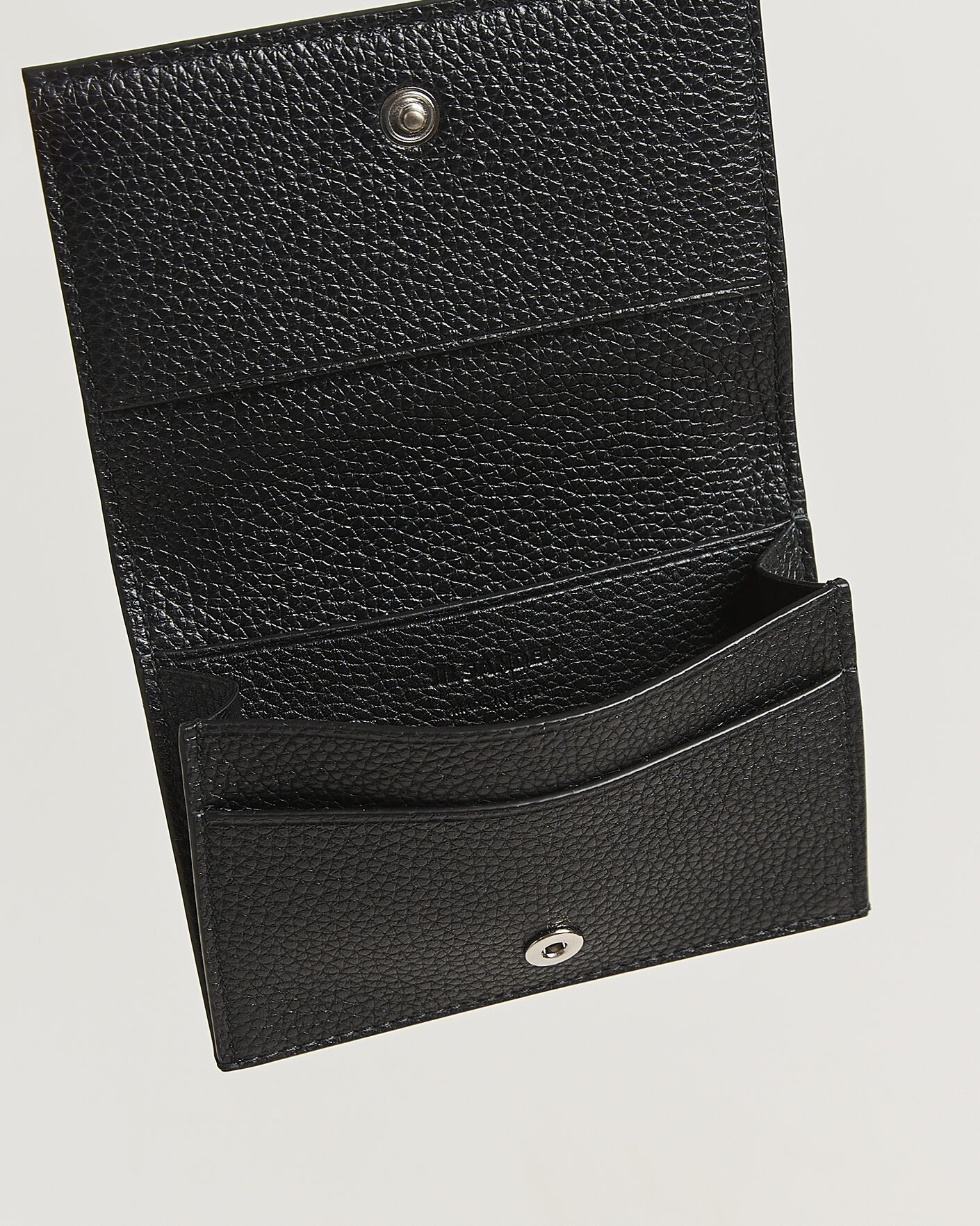 Uomini | Portafogli | Jil Sander | Grain Leather Card Holder Black