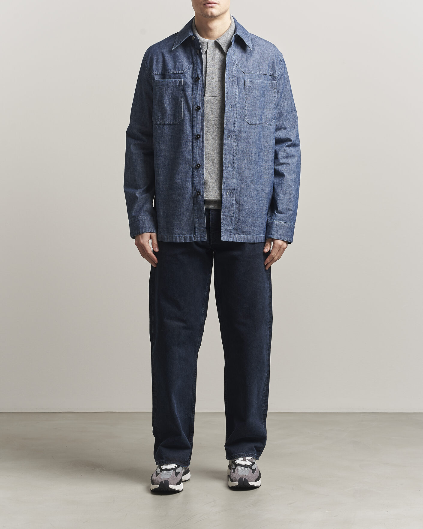 Uomini | Camicie | Jil Sander | Denim Overshirt Indigo Blue