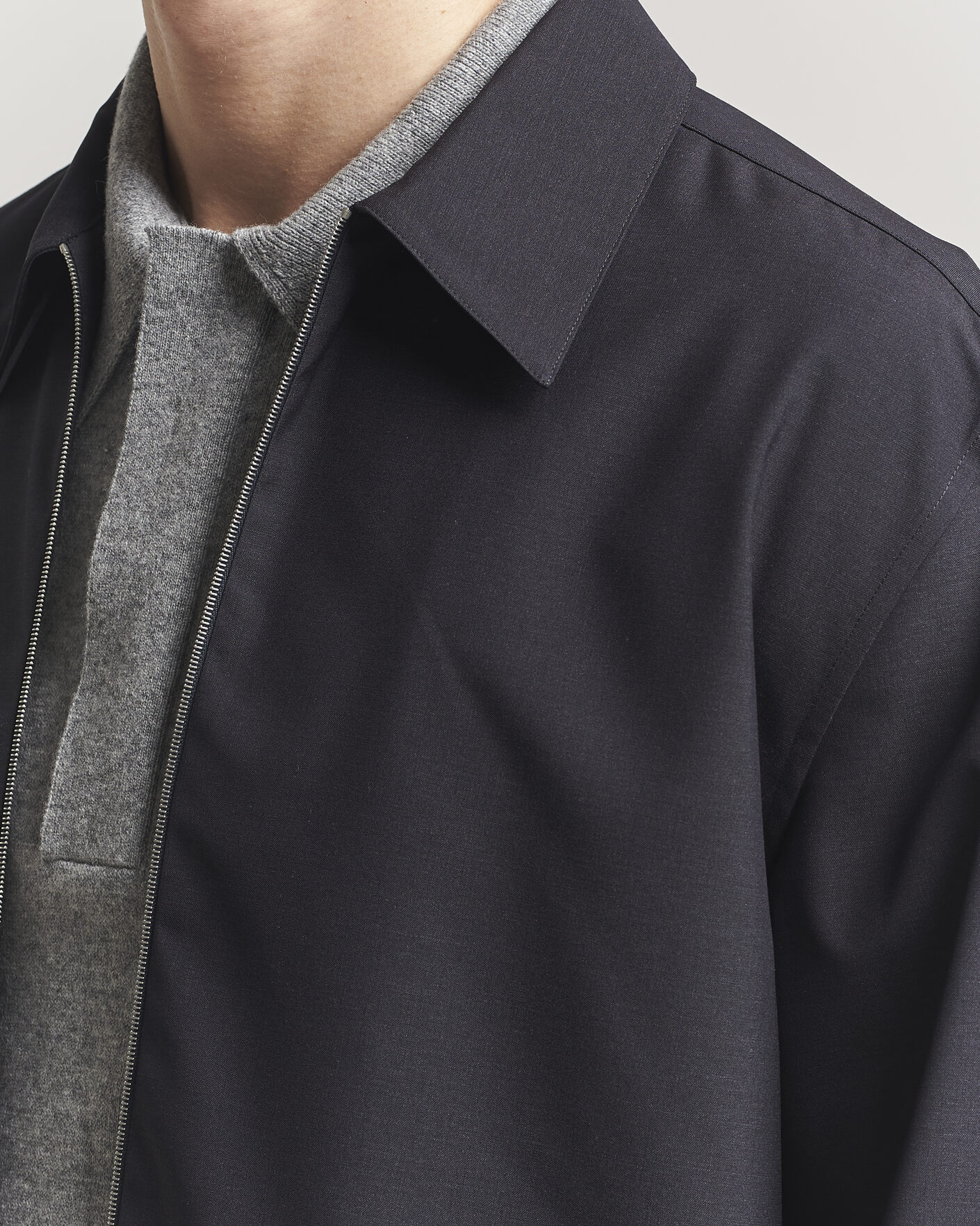 Uomini | Camicie | Jil Sander | Zip Shirt Blouson Navy