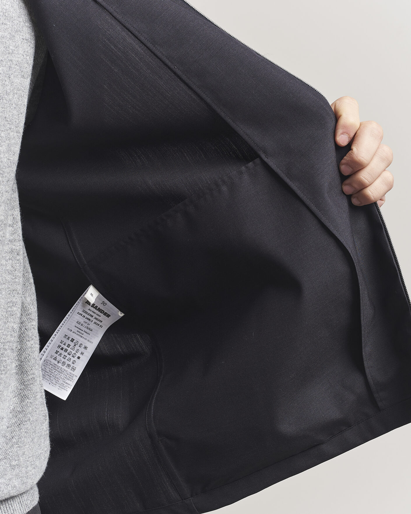 Uomini | Camicie | Jil Sander | Zip Shirt Blouson Navy