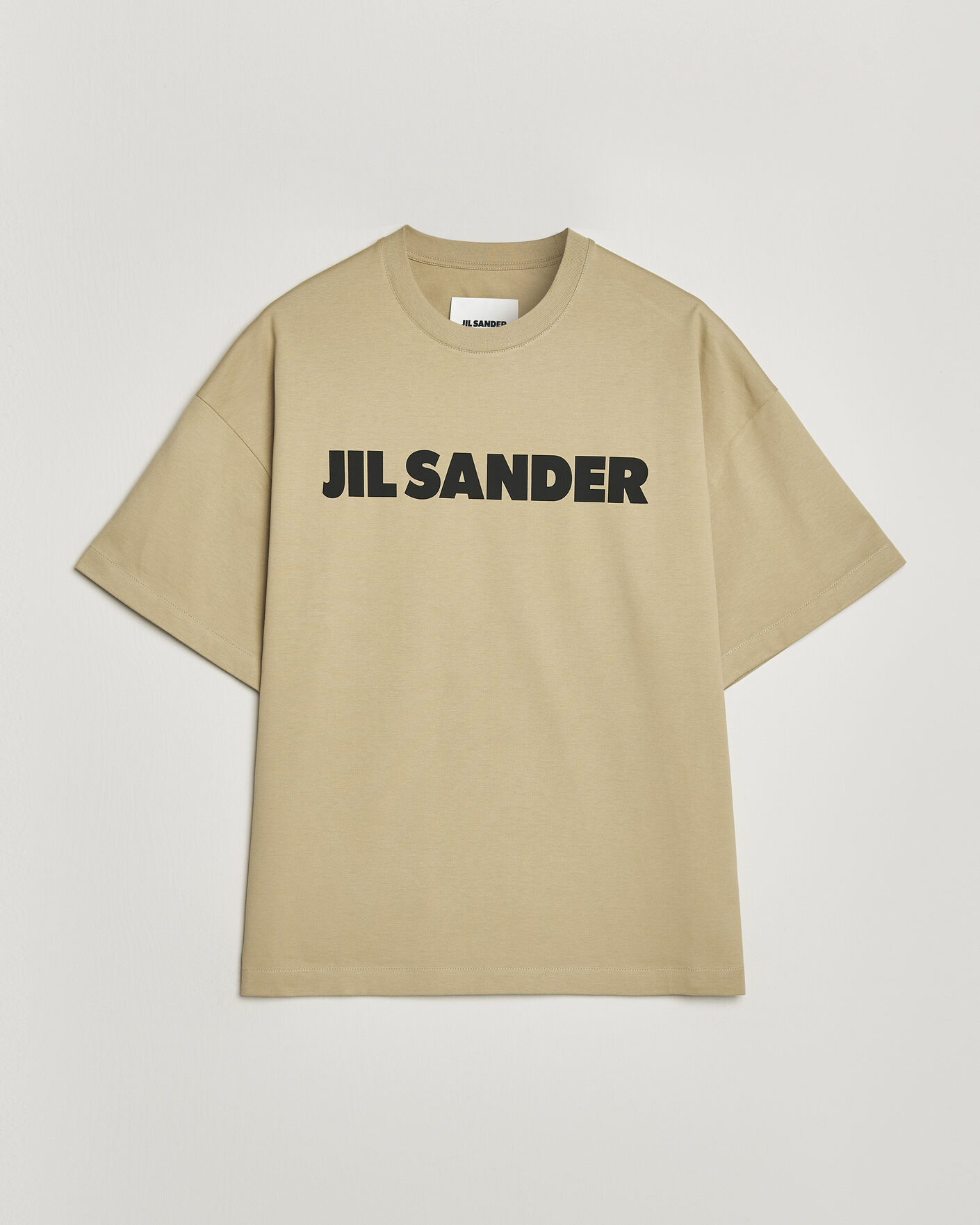 Uomini | T-shirt | Jil Sander | Short Sleeve Logo T-Shirt  Khaki