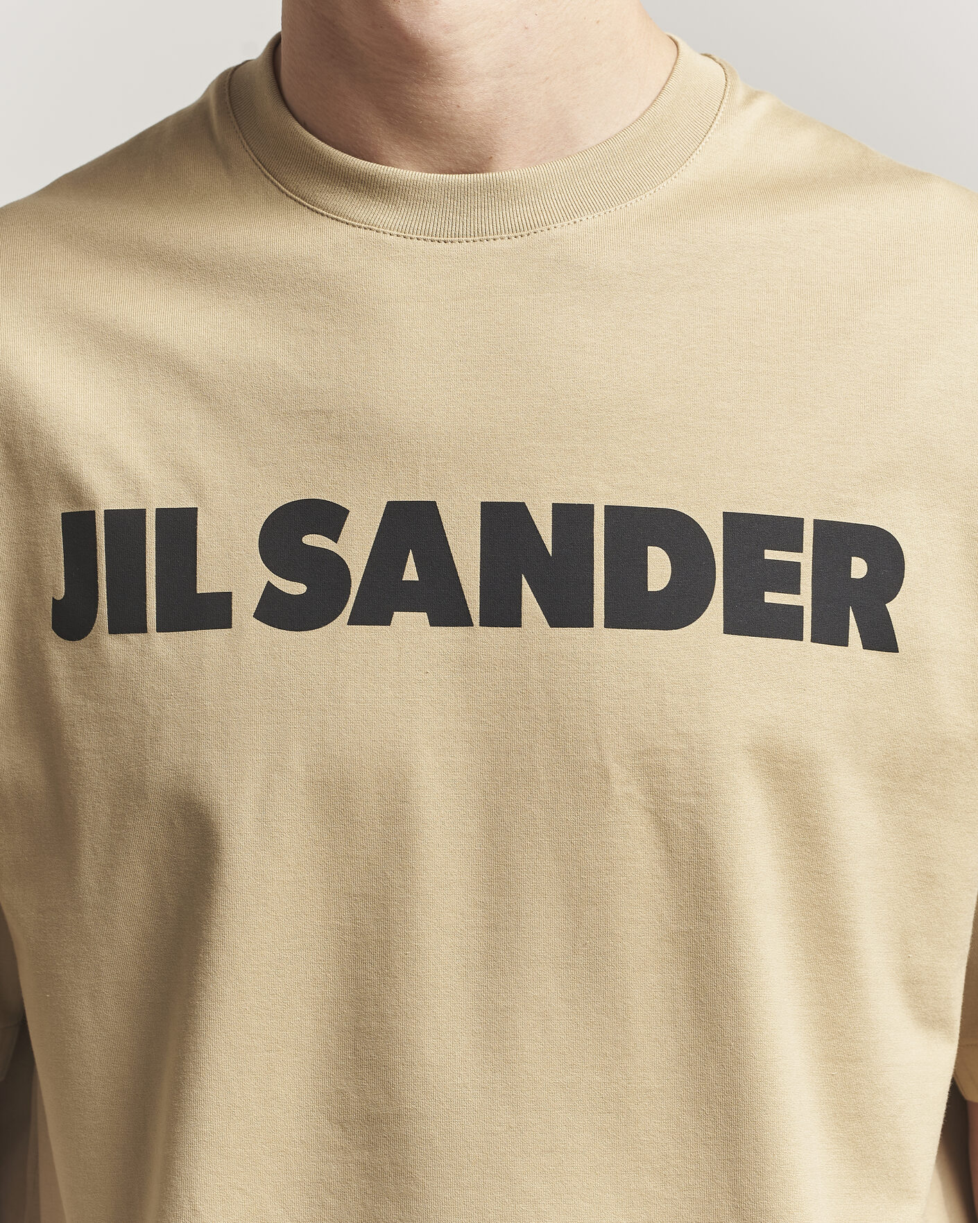 Uomini | T-shirt | Jil Sander | Short Sleeve Logo T-Shirt Khaki
