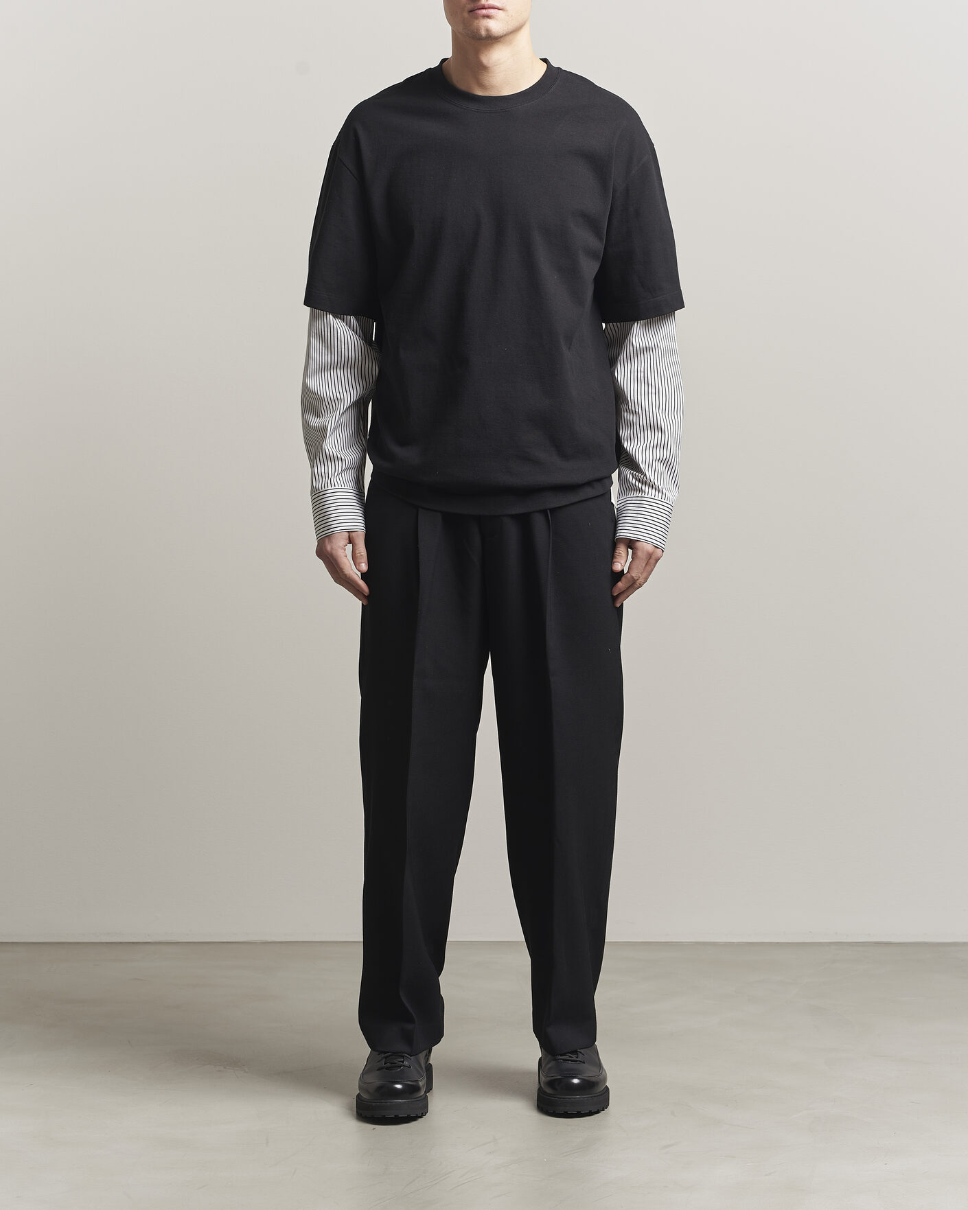 Uomini | T-shirt | Jil Sander | Long Sleeve T-Shirt Black