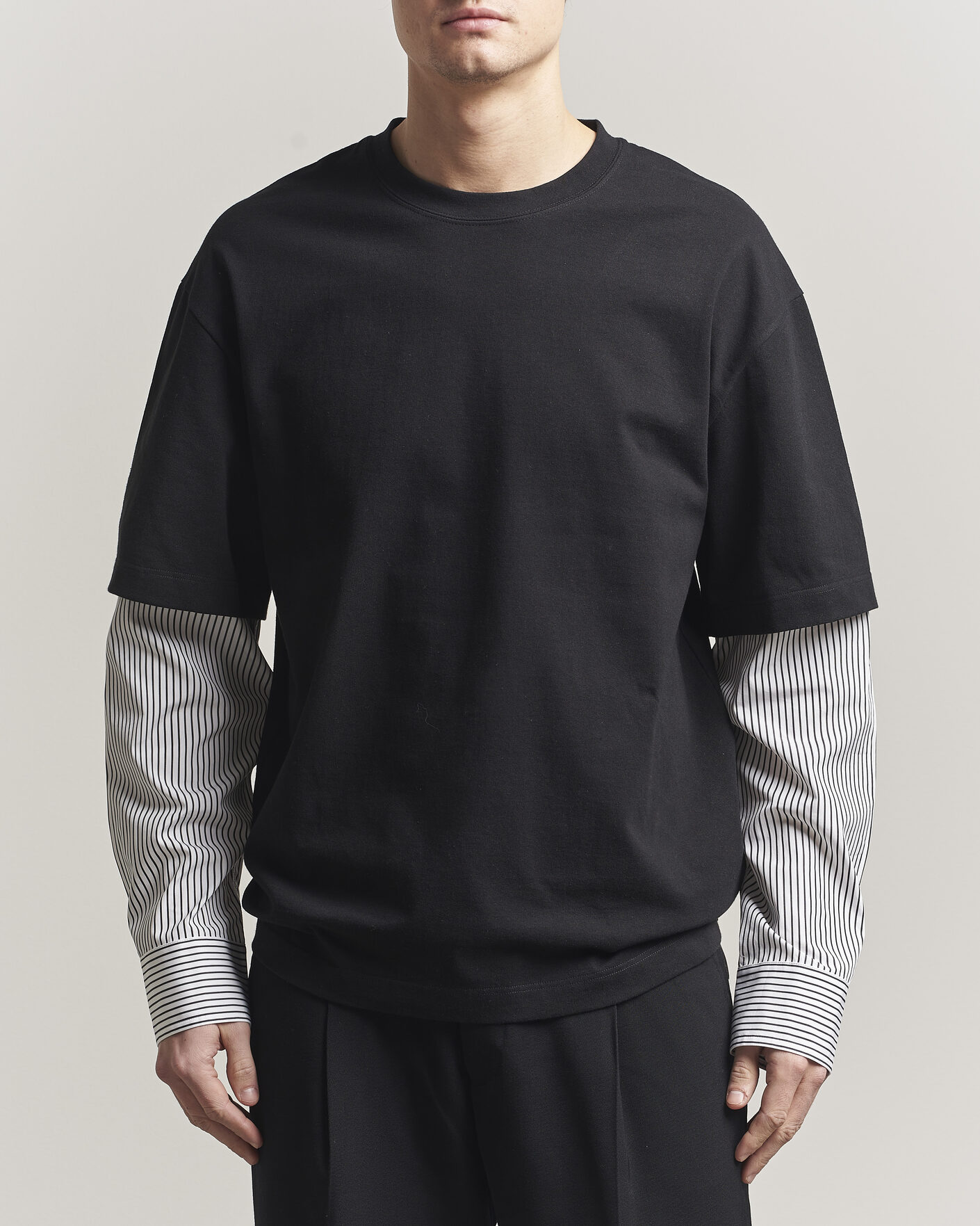 Uomini | T-shirt | Jil Sander | Long Sleeve T-Shirt Black