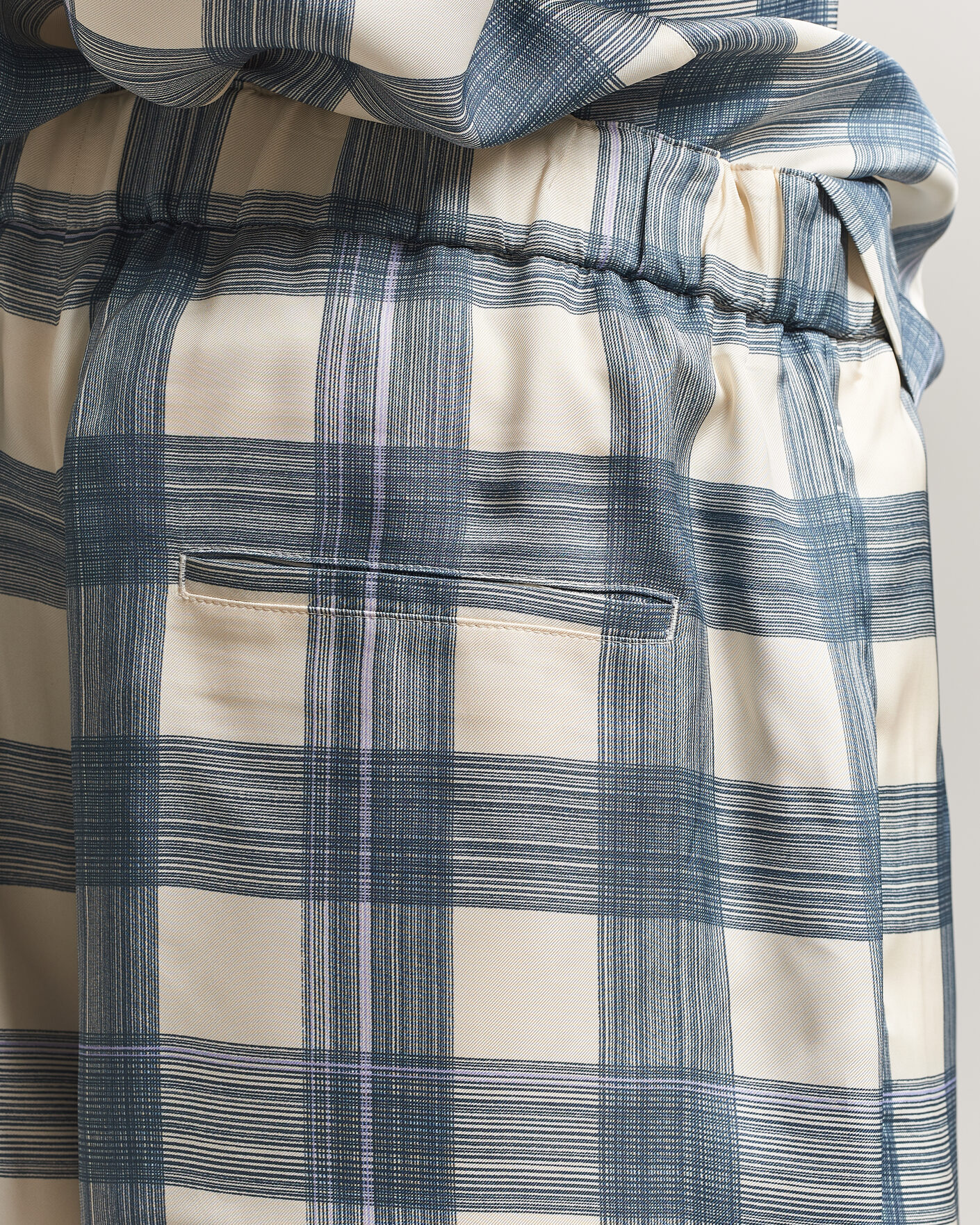 Uomini | Pantaloncini | Jil Sander | Vichy Check Shorts Blue/White