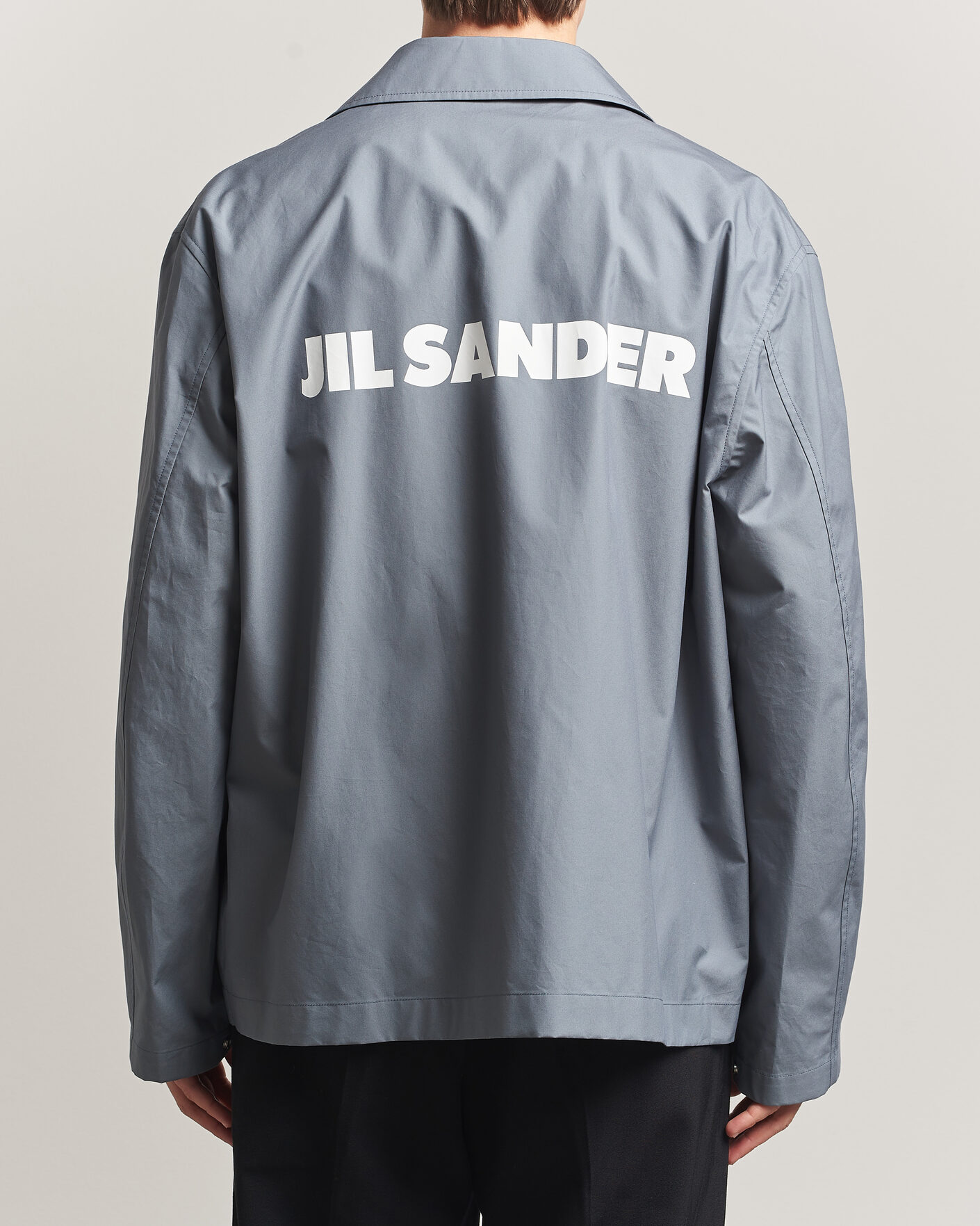 Uomini | Giacche | Jil Sander | Back Logo Bomber Jacket Grey