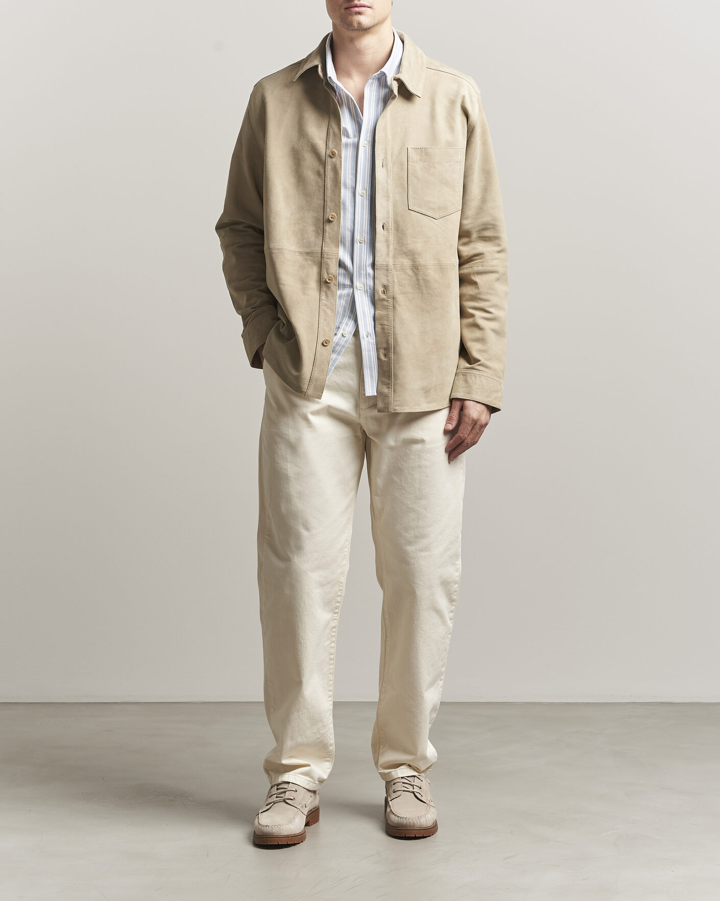 Uomini | Pantaloni | LES DEUX | Oscar Chino Pants Eggnog White