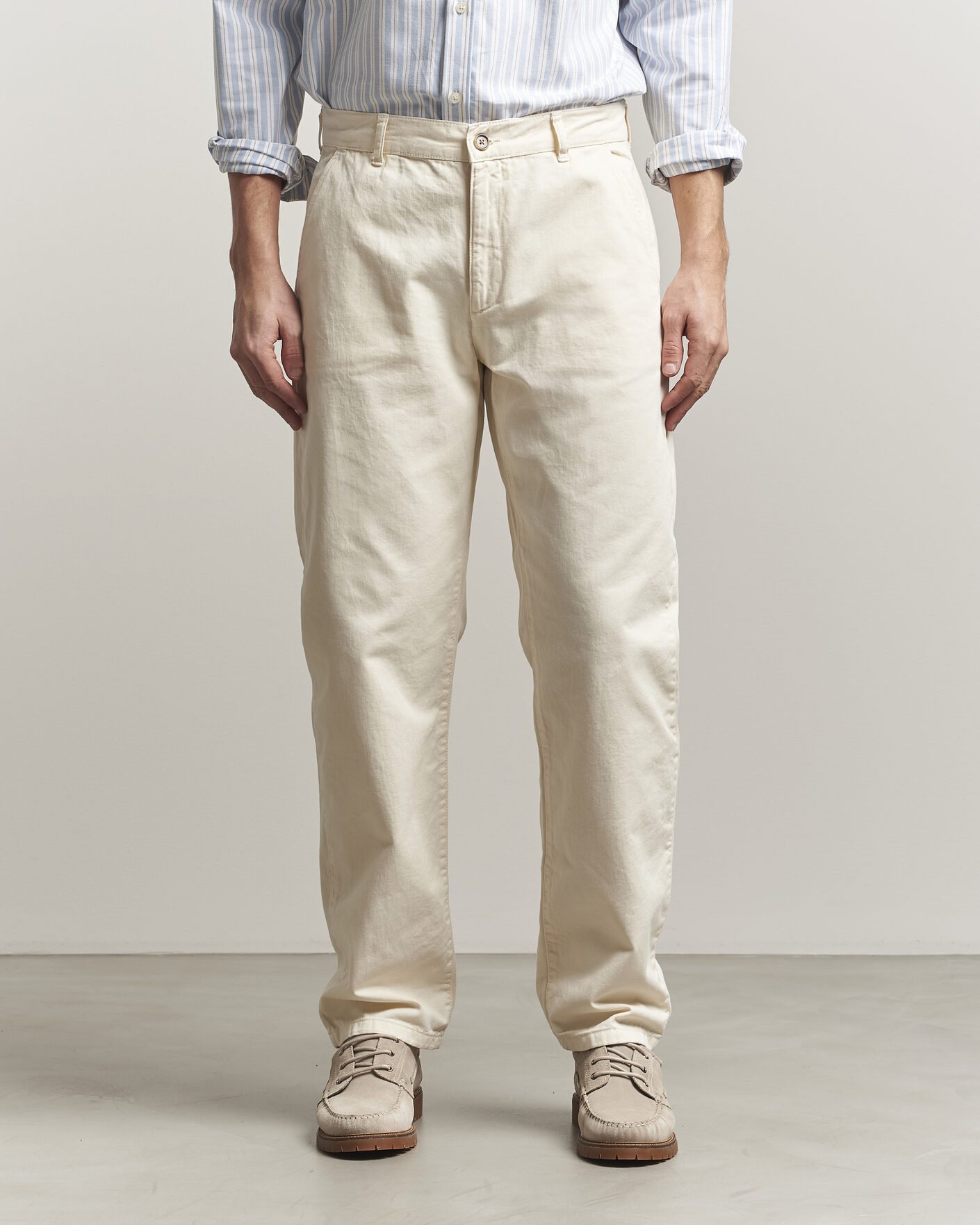 Uomini | Pantaloni | LES DEUX | Oscar Chino Pants Eggnog White