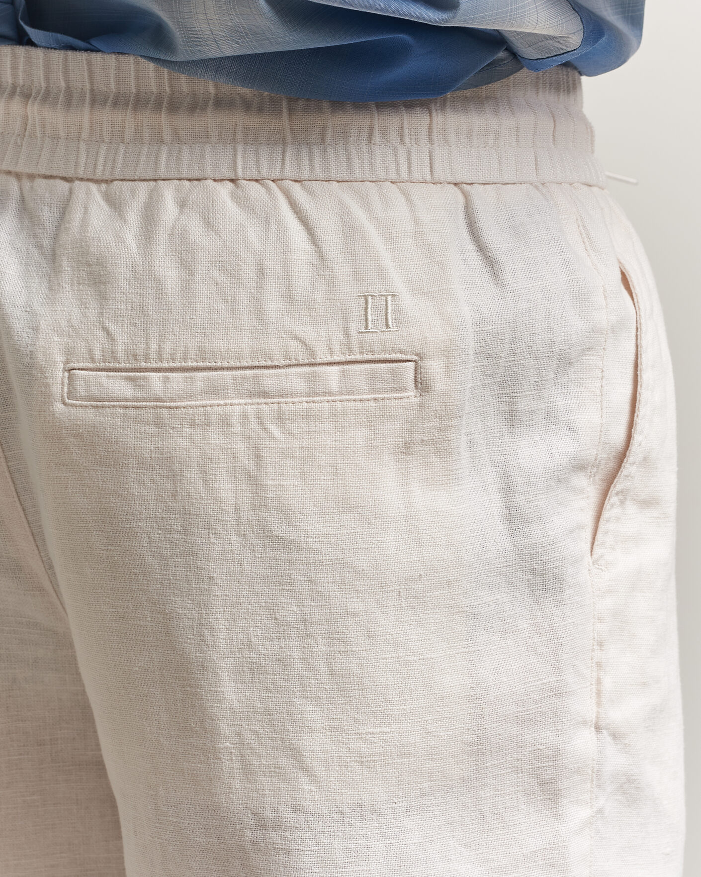 Uomini | Pantaloni | LES DEUX | Patrick Heavy Linen/Cotton Pants Eggnog White