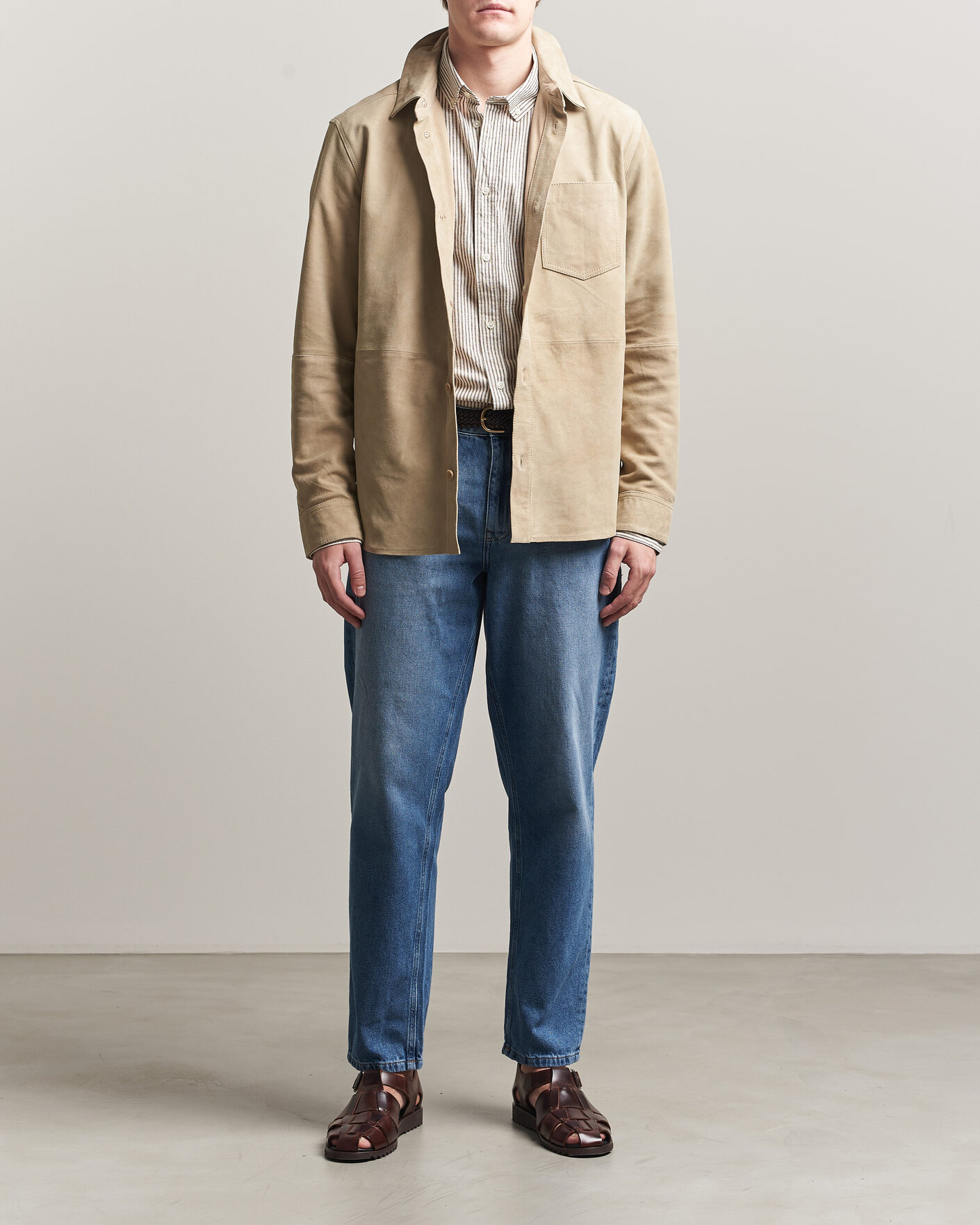 Uomini | Jeans | LES DEUX | Ryder Washed Jeans Medium Indigo Blue