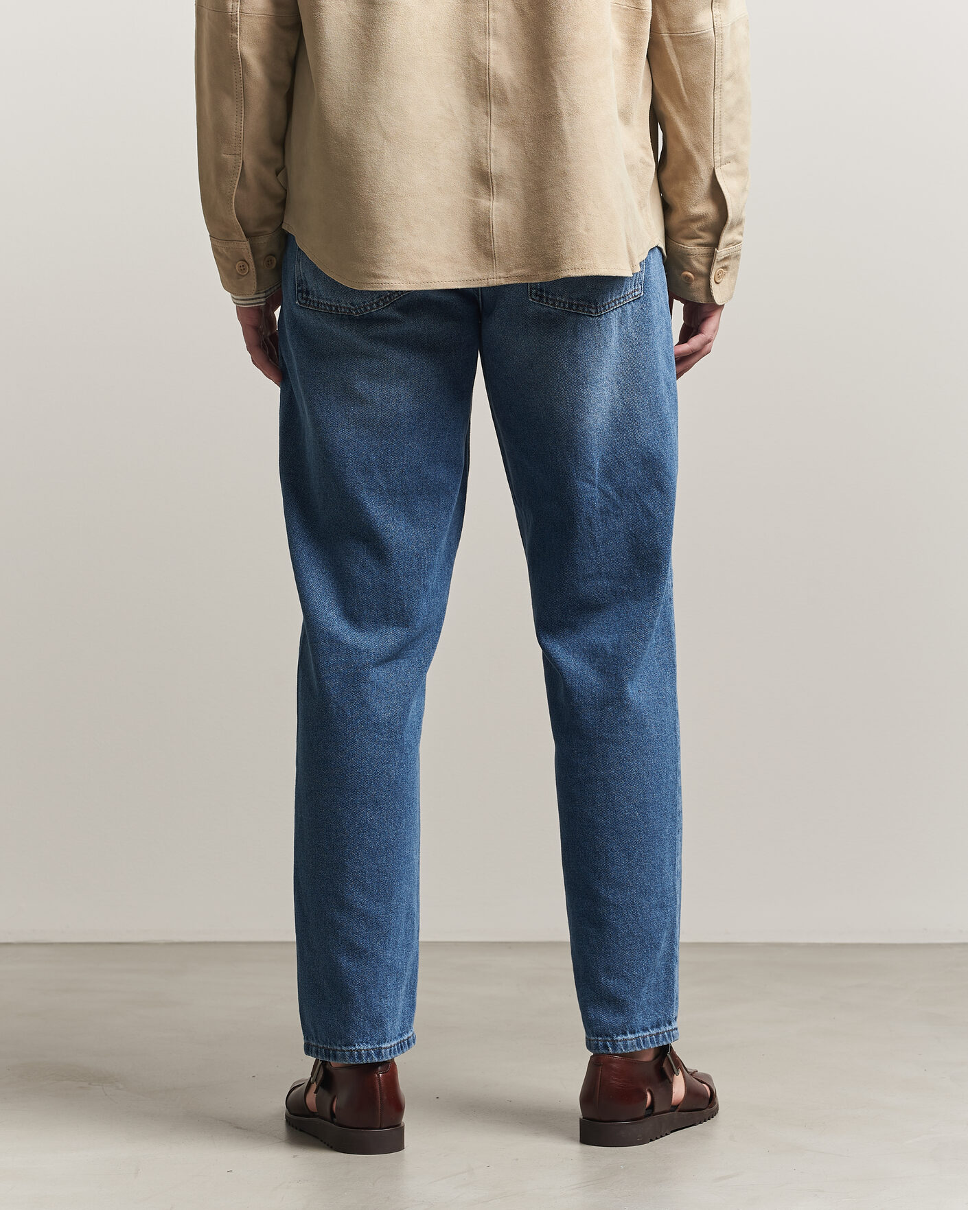 Uomini | Jeans | LES DEUX | Ryder Washed Jeans Medium Indigo Blue