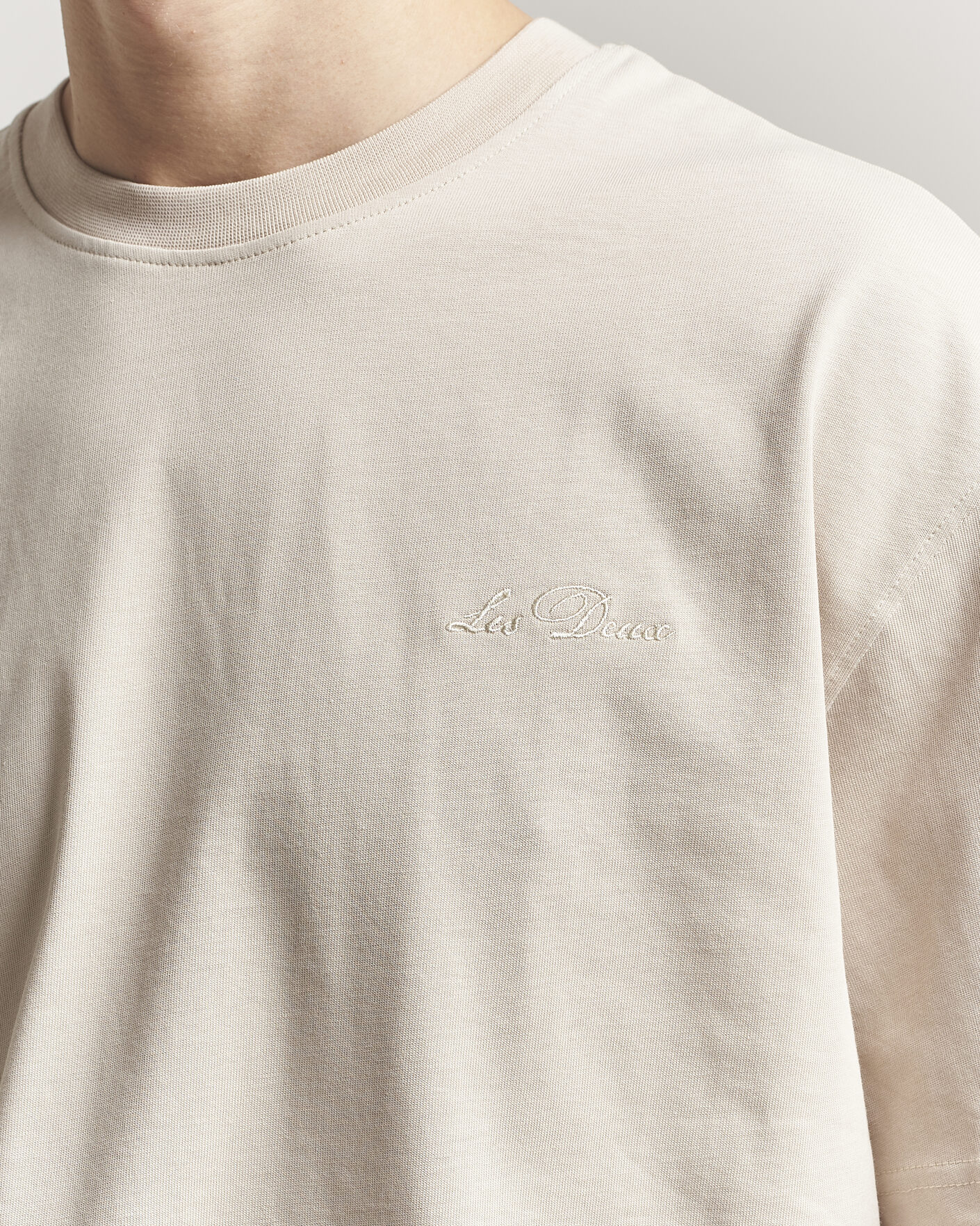 Uomini | T-shirt | LES DEUX | Crew T-Shirt Light Sand