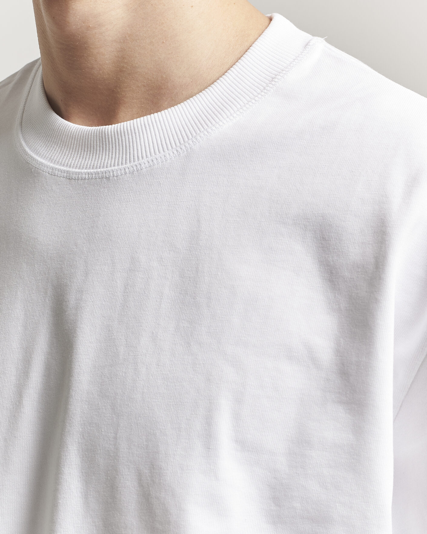 Uomini | T-shirt | LES DEUX | Carl Heavyweight T-Shirt White
