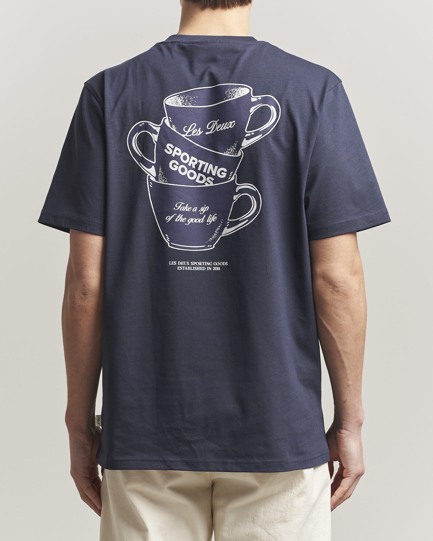 Uomini | T-shirt | LES DEUX | Ben Artist T-Shirt Navy