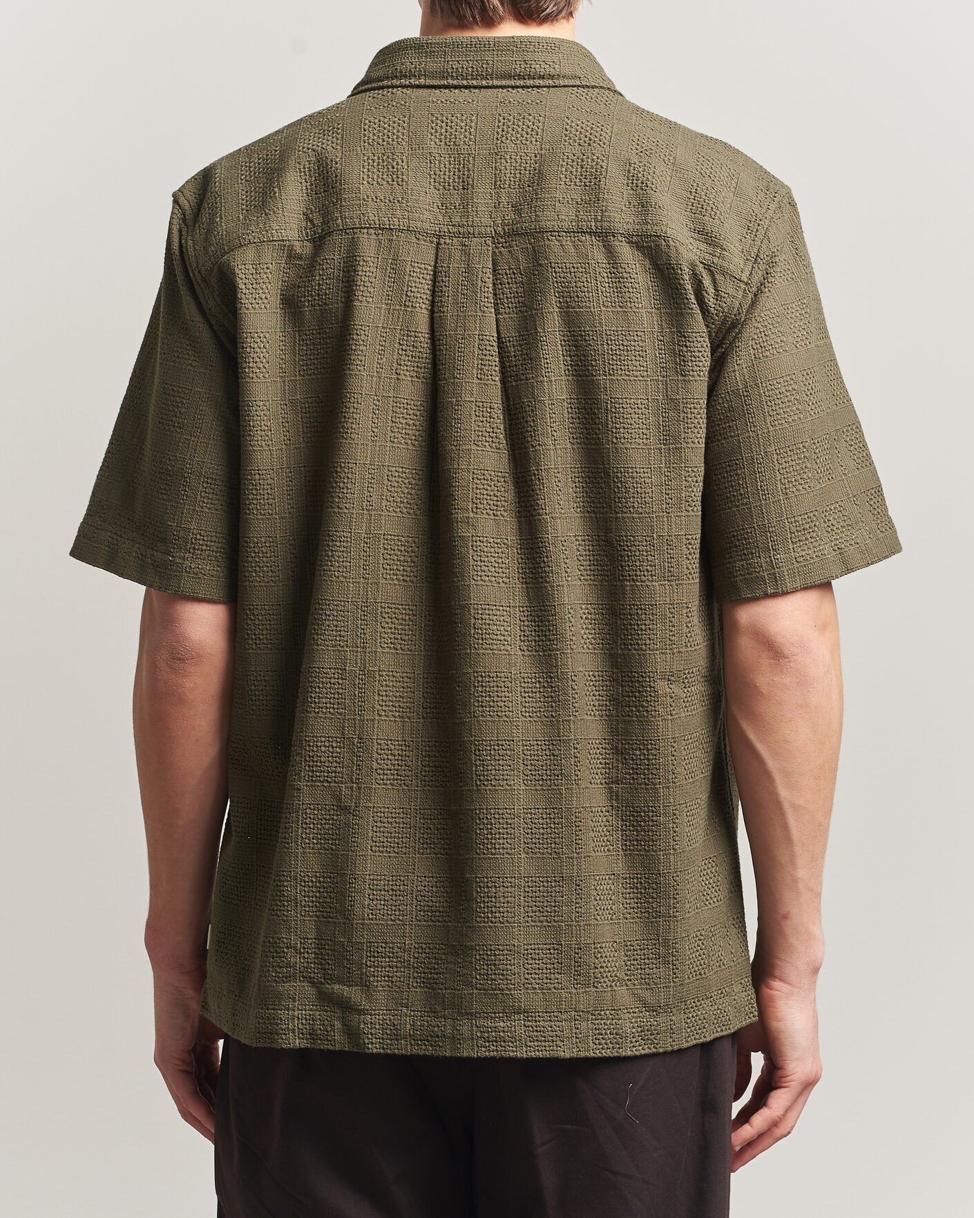 Uomini | Camicie | LES DEUX | Charlie Short Sleeve Shirt Olive Night