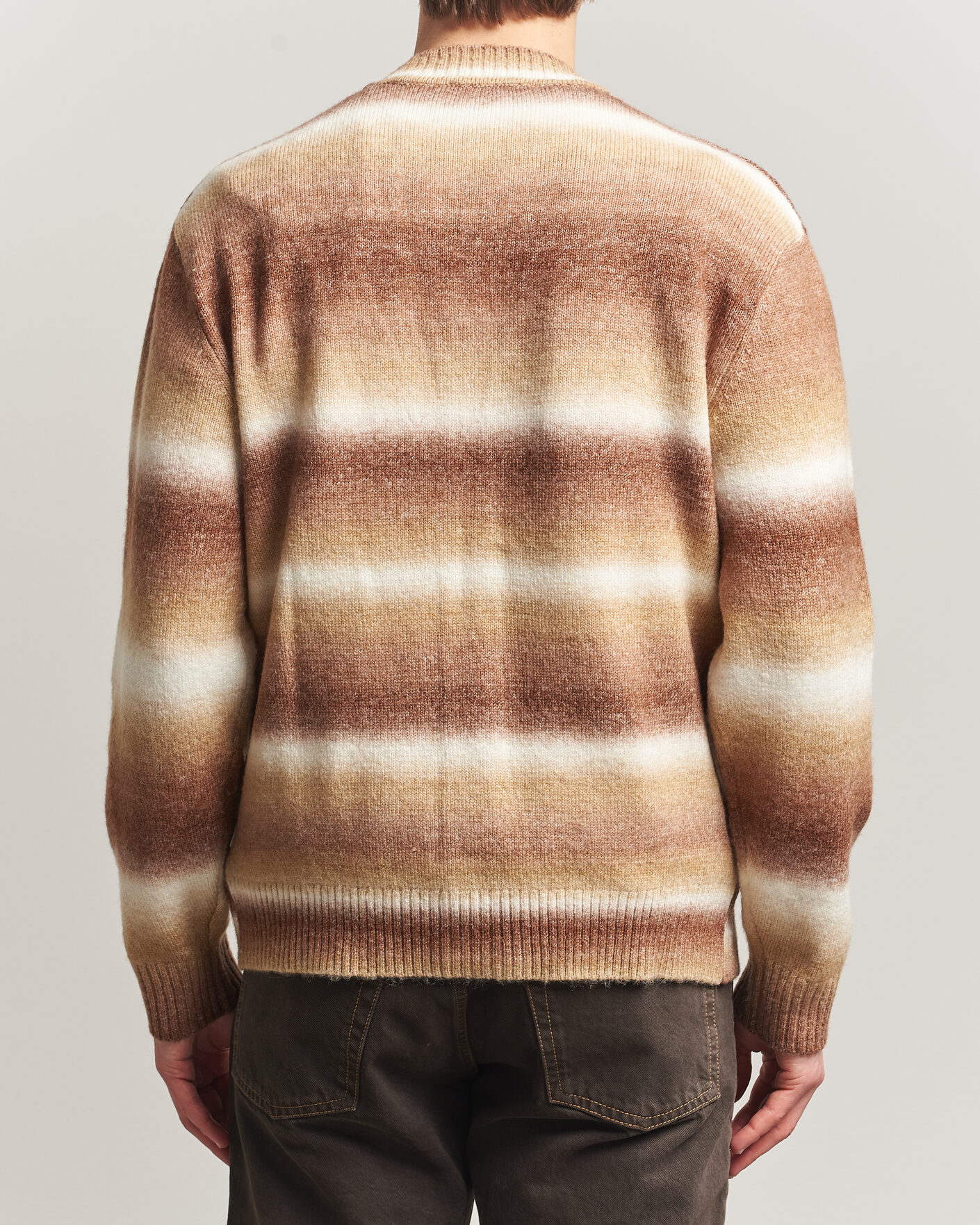 Uomini | Maglieria | LES DEUX | Boston Gradient Knitted Cardigan Teak Brown