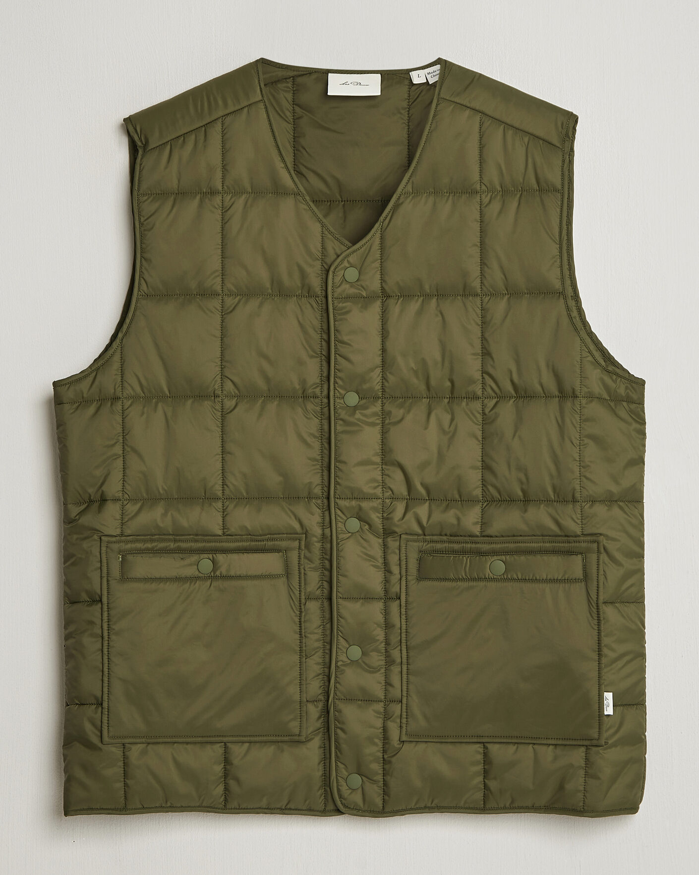 Uomini | Gilet | LES DEUX | Matt Quilted Vest Olive Night