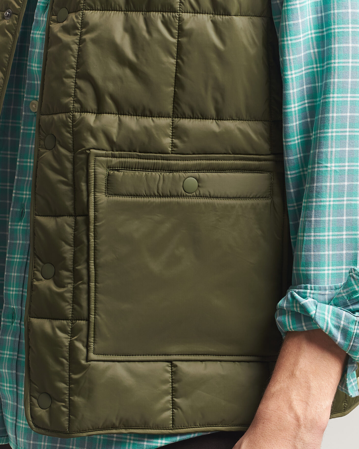 Uomini | Gilet | LES DEUX | Matt Quilted Vest Olive Night
