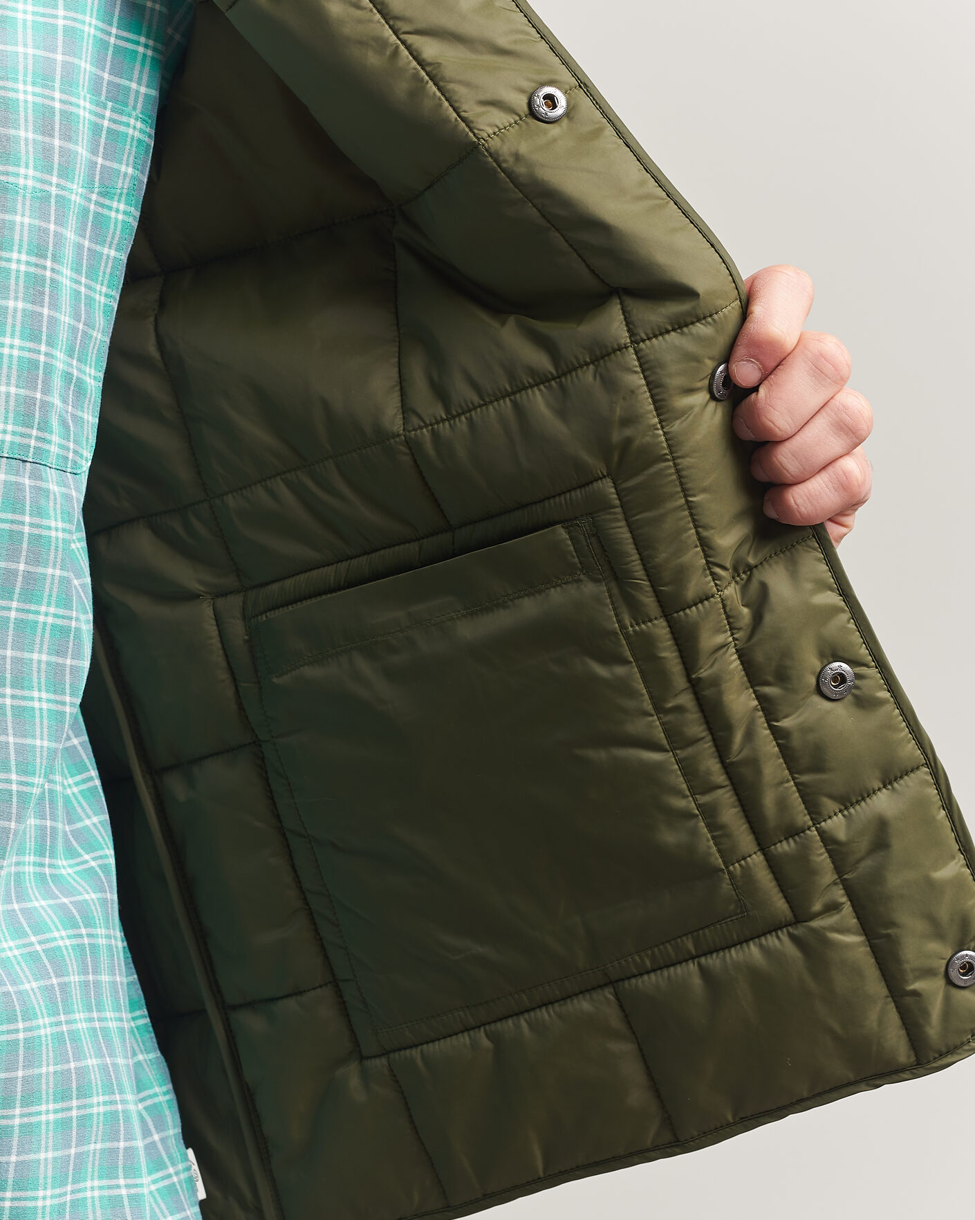 Uomini | Gilet | LES DEUX | Matt Quilted Vest Olive Night
