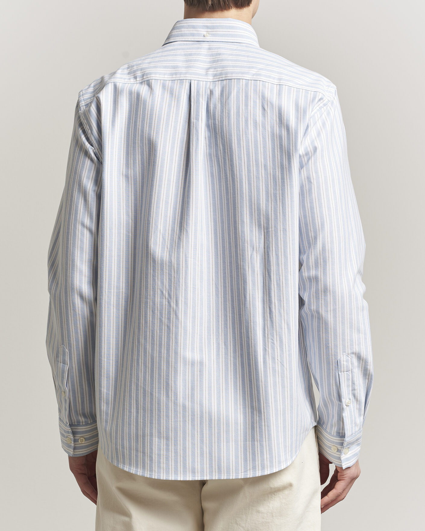 Uomini | Camicie | LES DEUX | Konrad Striped Oxford Shirt Allure Blue
