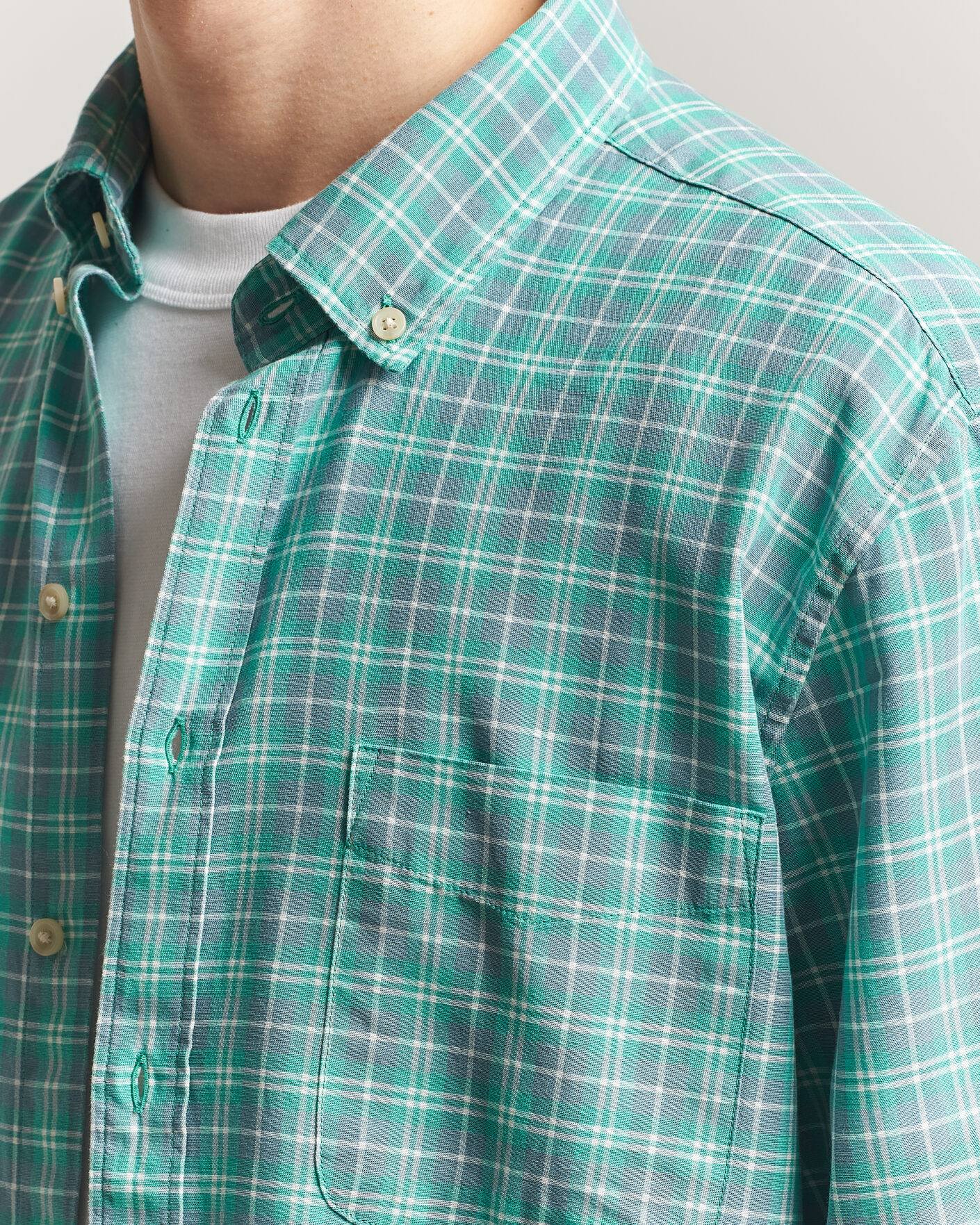 Uomini | Camicie | LES DEUX | Kent Check Shirt Allure Blue