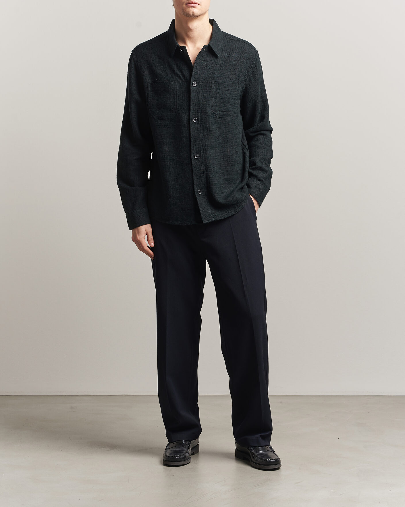 Uomini | Camicie | LES DEUX | Hamilton Overshirt Black