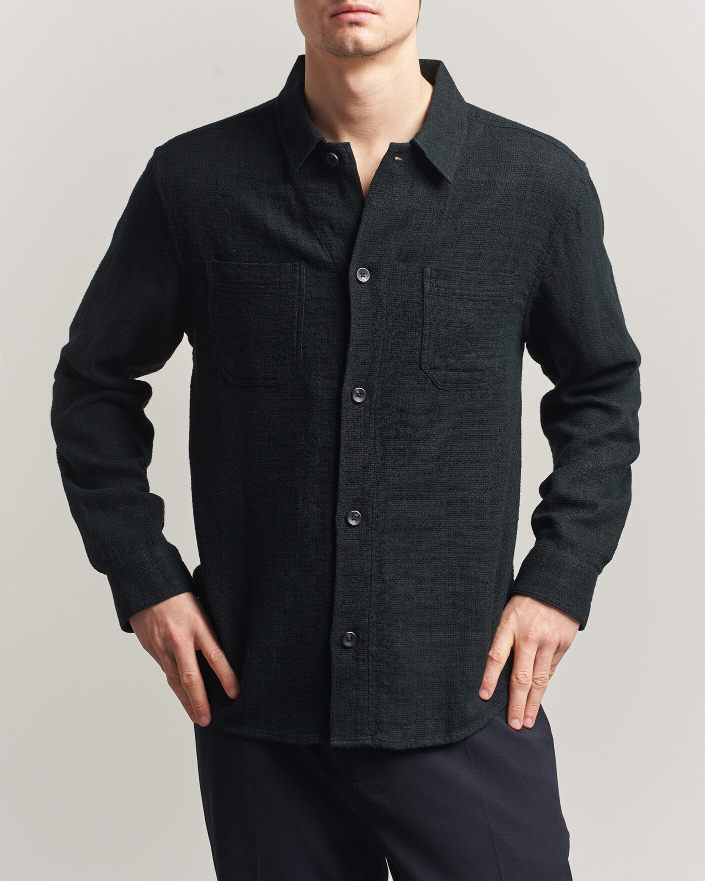 Uomini | Camicie | LES DEUX | Hamilton Overshirt Black