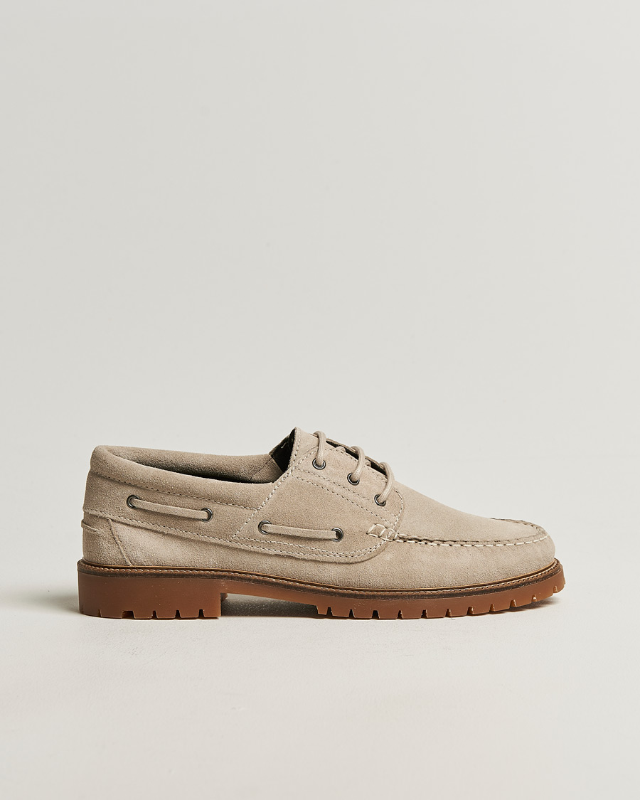 Uomini | Sneakers | LES DEUX | Taylor Suede Boat Shoe Light Sand