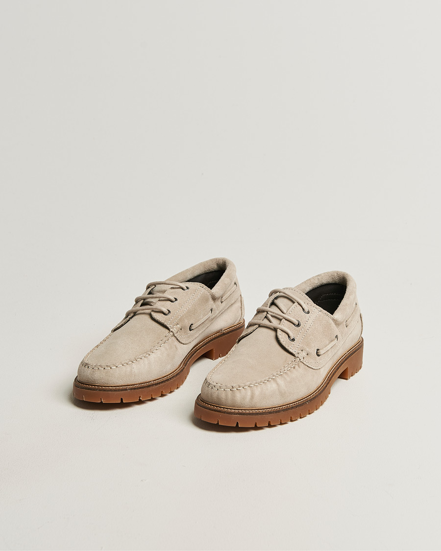 Uomini | Sneakers | LES DEUX | Taylor Suede Boat Shoe Light Sand