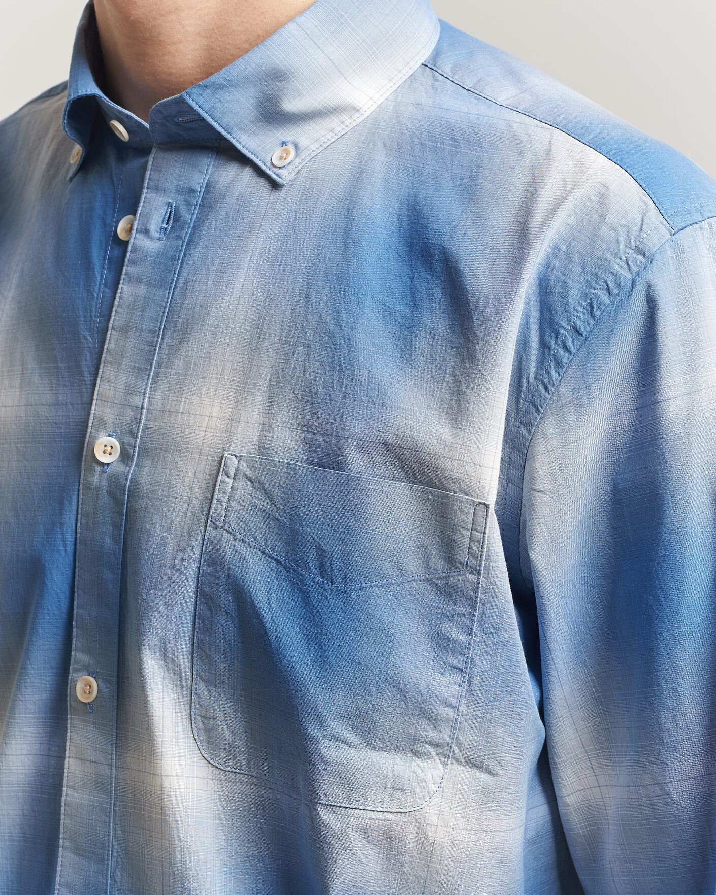 Uomini | Camicie | LES DEUX | Kent Shadowcheck Shirt Palace Blue