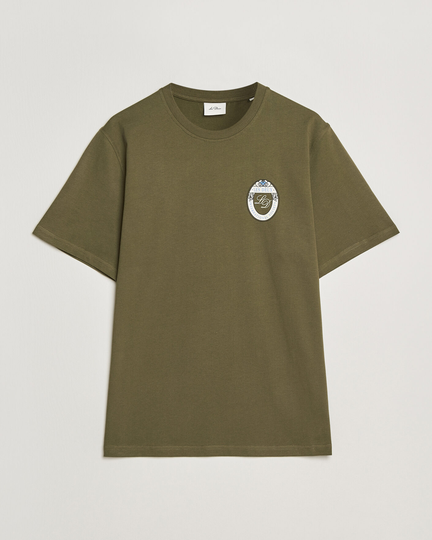Uomini | T-shirt | LES DEUX | Brday Emblem T-Shirt Olive Night Green