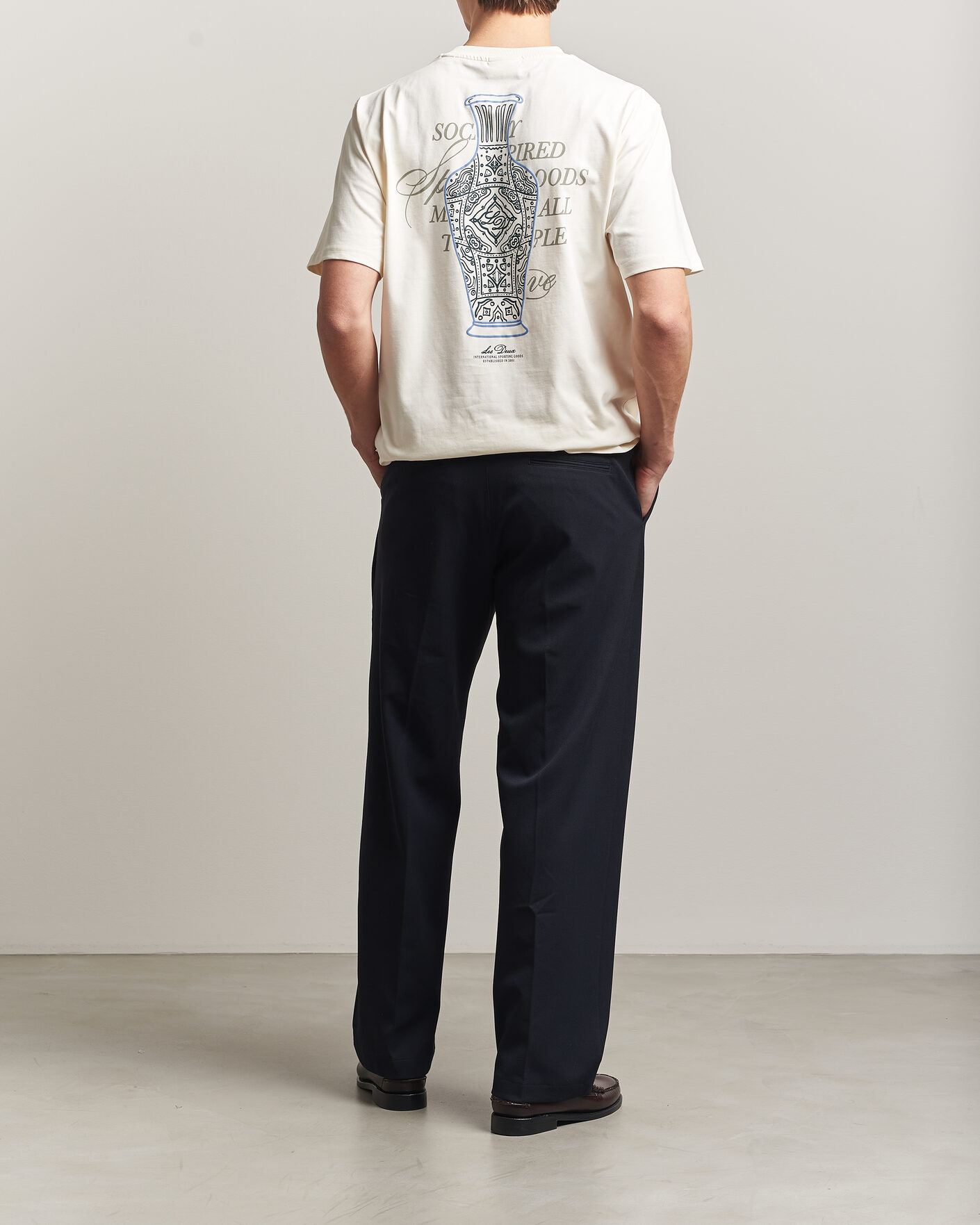 Uomini | T-shirt | LES DEUX | Ben Faience T-Shirt Eggnog White