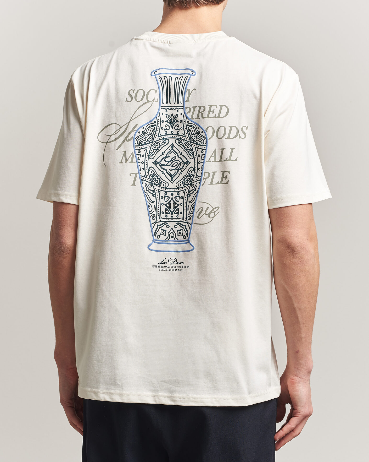 Uomini | T-shirt | LES DEUX | Ben Faience T-Shirt Eggnog White