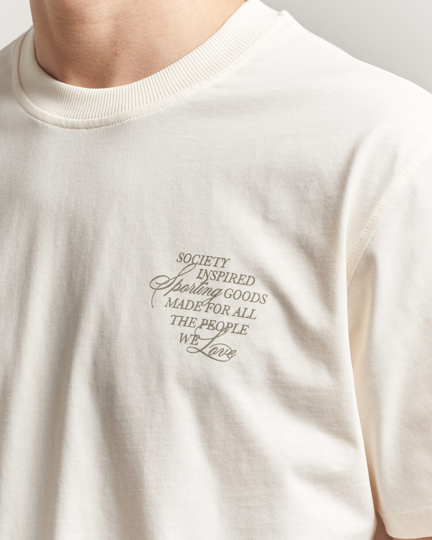 Uomini | T-shirt | LES DEUX | Ben Faience T-Shirt Eggnog White