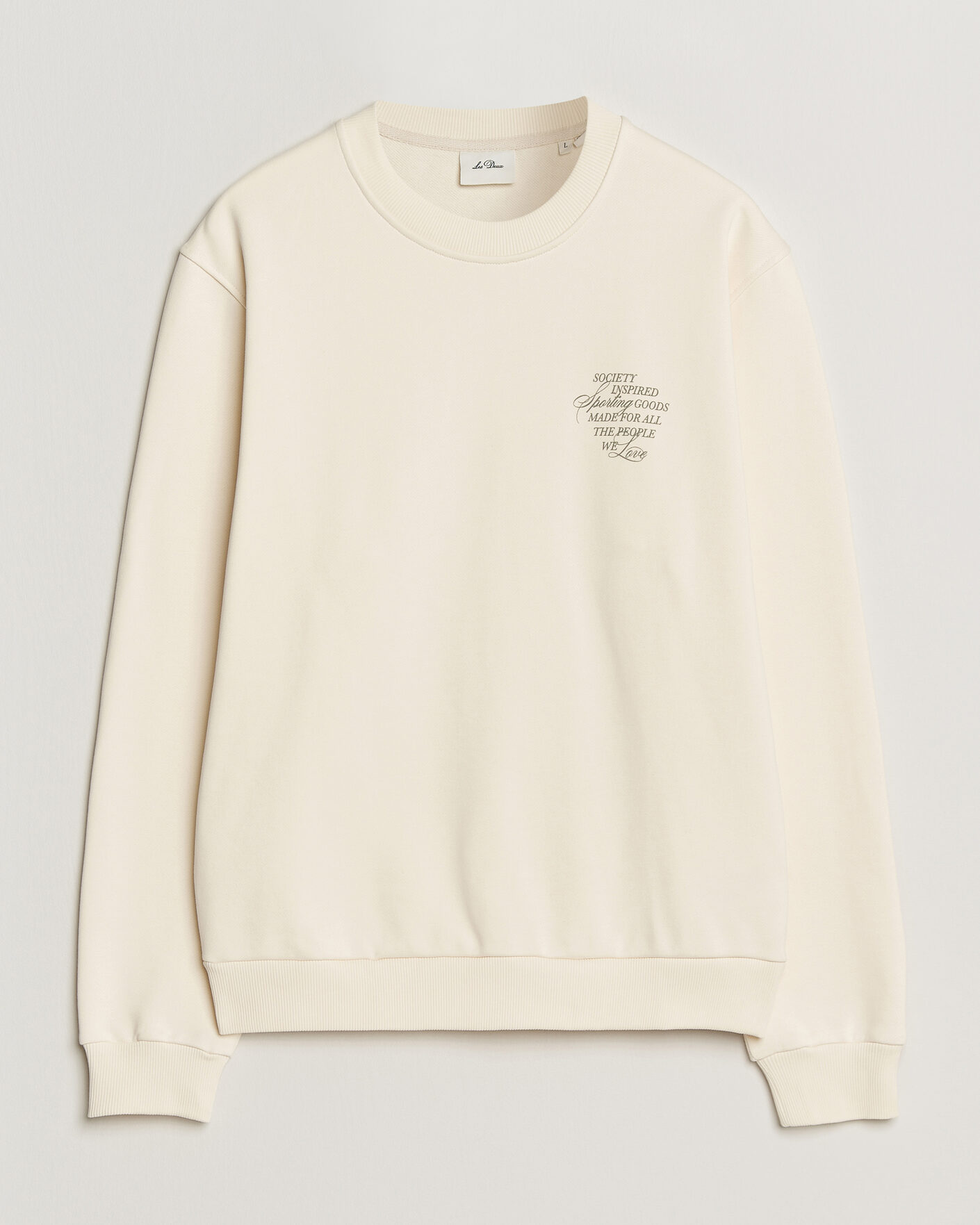 Uomini | Maglieria | LES DEUX | Ben Faience Sweatshirt Eggnog White
