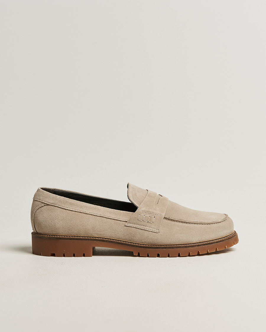 Uomini | Mocassini | LES DEUX | Taylor Suede Loafers Light Sand