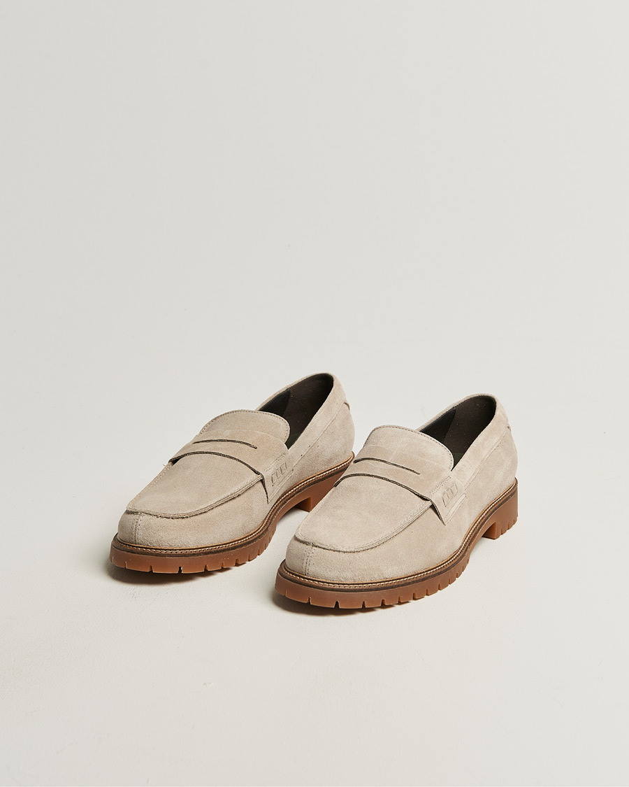 Uomini | Mocassini | LES DEUX | Taylor Suede Loafers Light Sand
