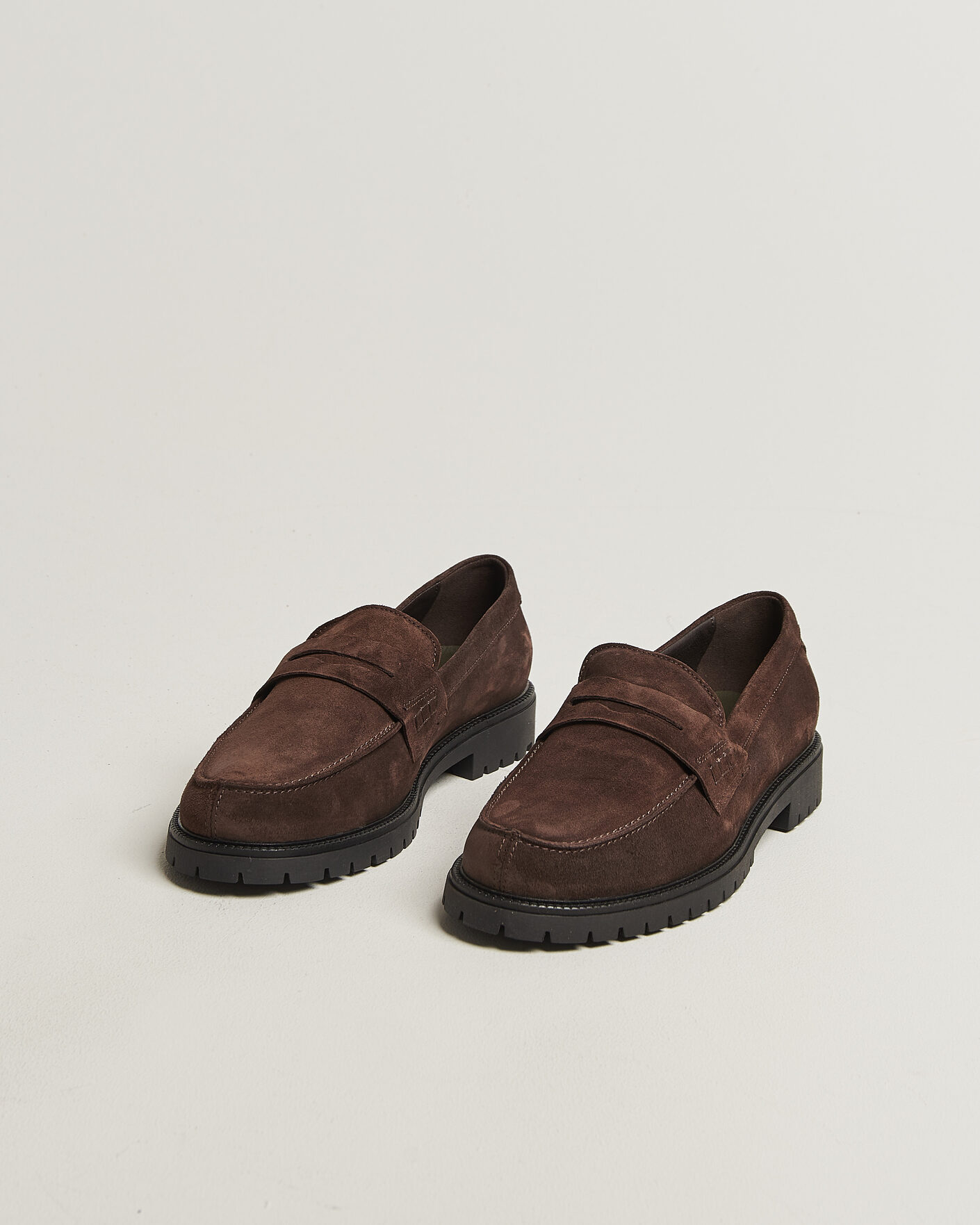 Uomini | Mocassini | LES DEUX | Taylor Oil Suede Loafers Turkish Coffee