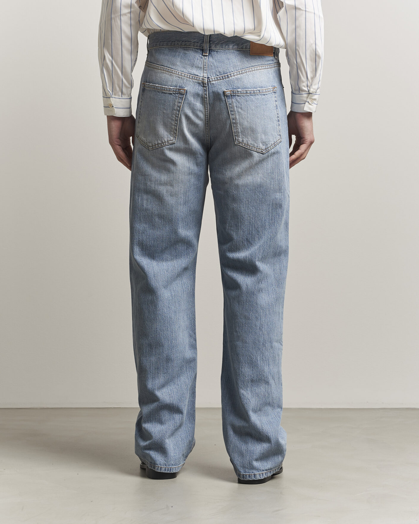 Uomini | Jeans | Jeanerica | VM009 Vega Jeans Light Blue Righe