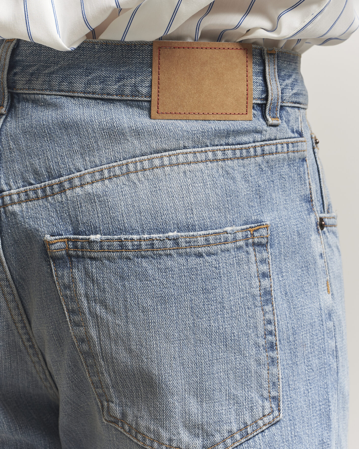 Uomini | Jeans | Jeanerica | VM009 Vega Jeans Light Blue Righe