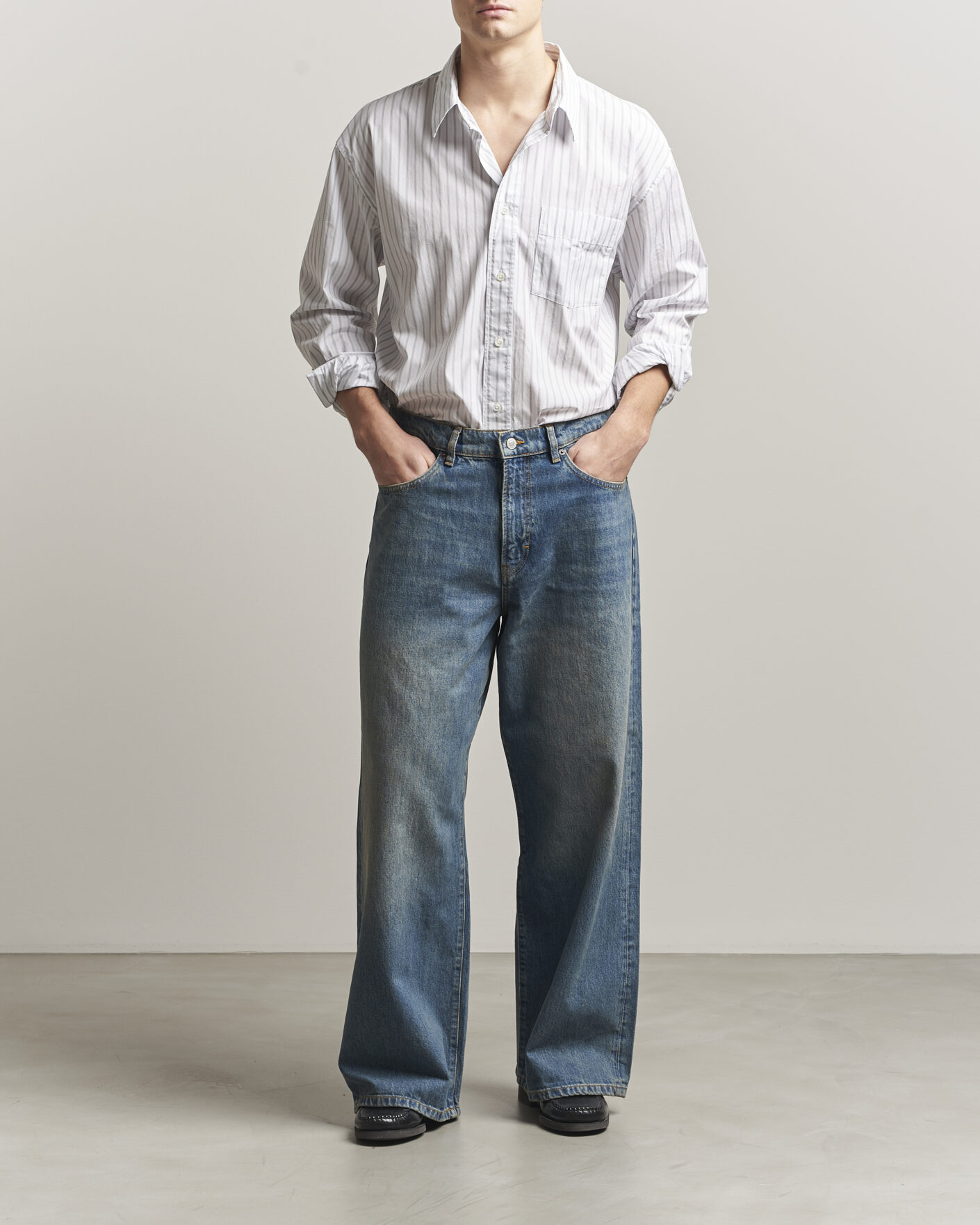 Uomini | Jeans | Jeanerica | Brera Straight Jeans 1990 Light Vintage