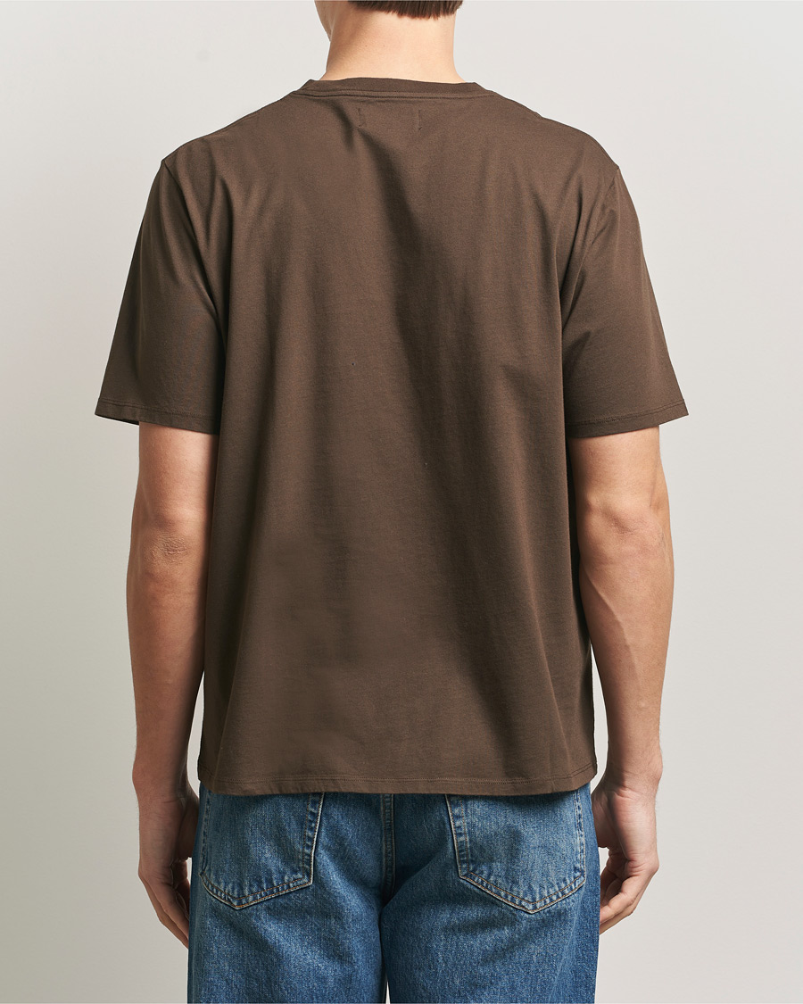 Uomini | T-shirt | Jeanerica | Delon Crew Neck T-Shirt Brown