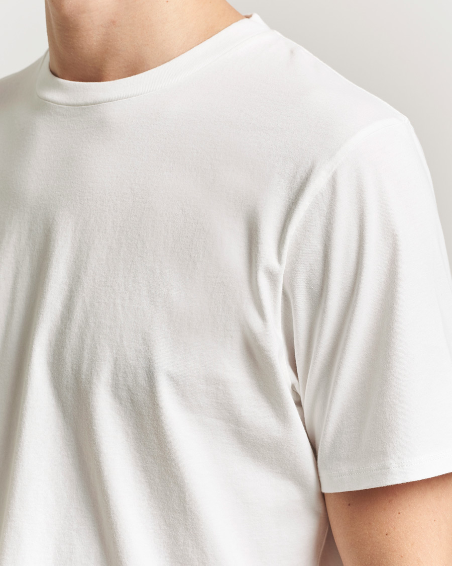 Uomini | T-shirt | Jeanerica | Delon Crew Neck T-Shirt Natural White