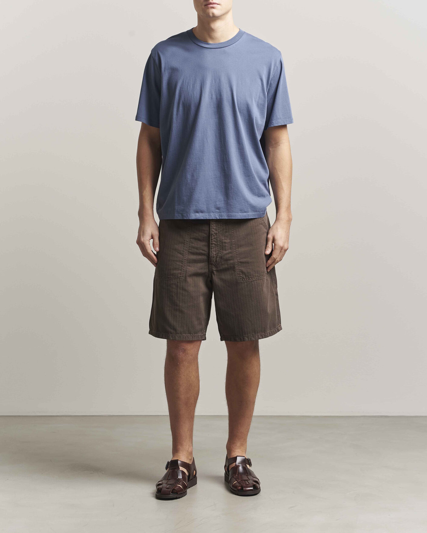 Uomini | T-shirt | Jeanerica | Delon Crew Neck T-Shirt Blue