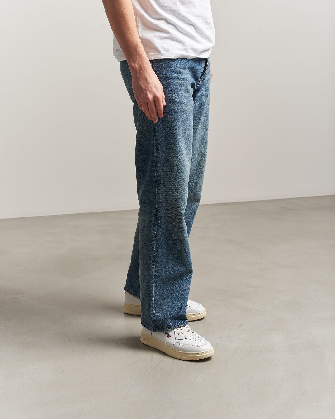 Uomini | Sneakers | Autry | Medalist Low Sneaker White/Lemon Meringue