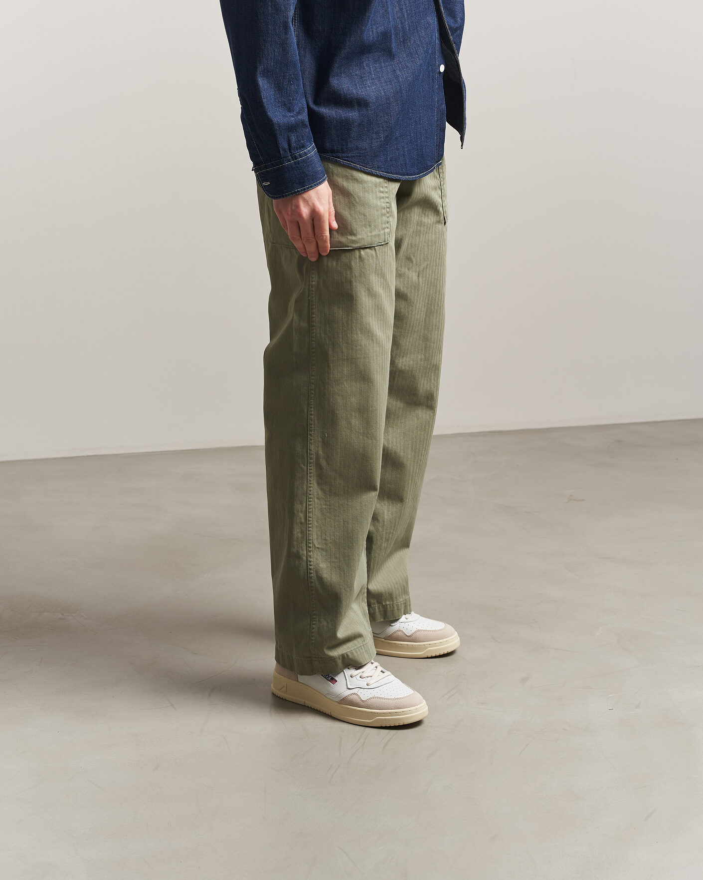 Uomini | Sneakers | Autry | Medalist Low Leather/Suede Sneaker White/Amazon