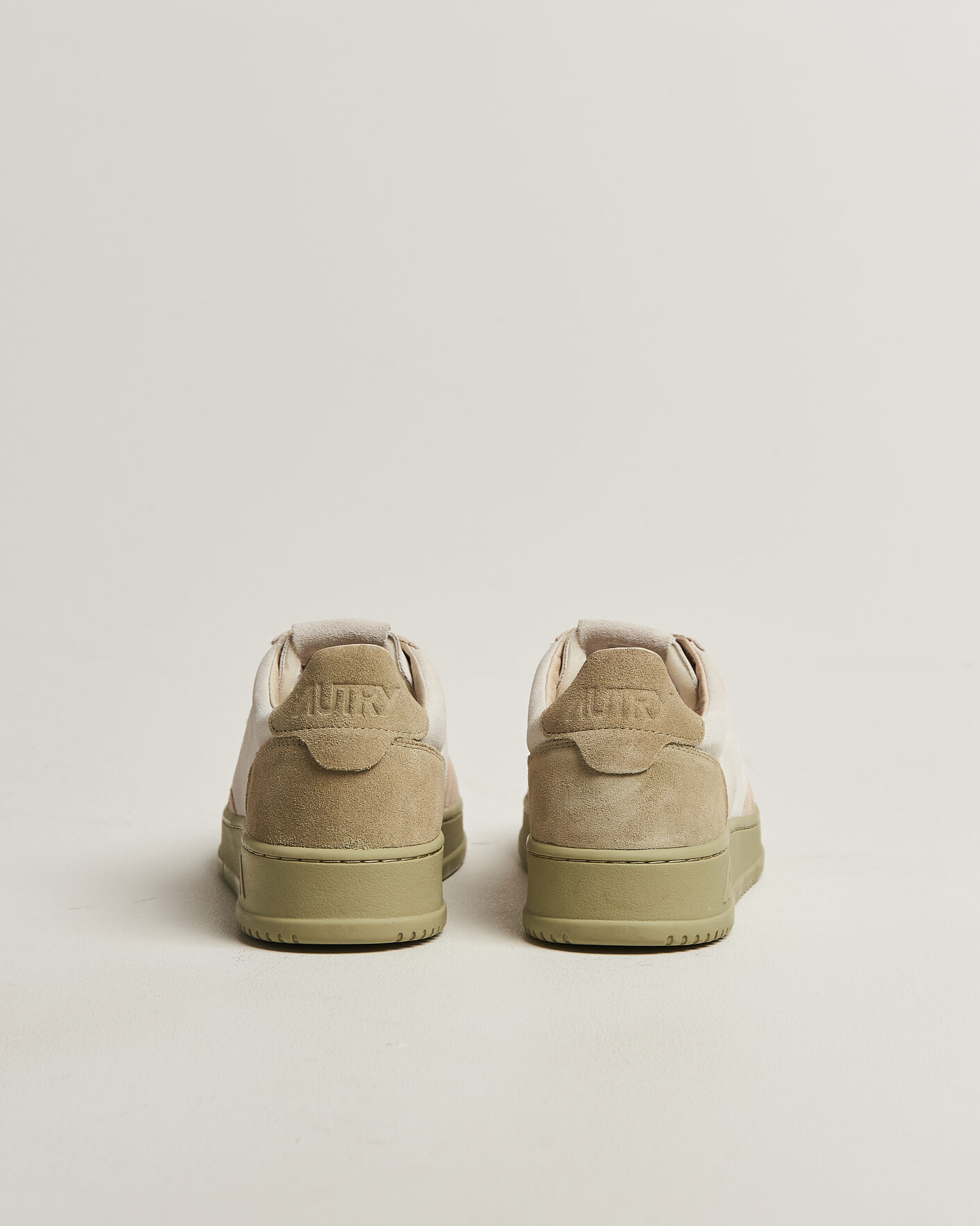 Uomini | Sneakers | Autry | Medalist Low Suede Mix Sneaker Green/White/Sand