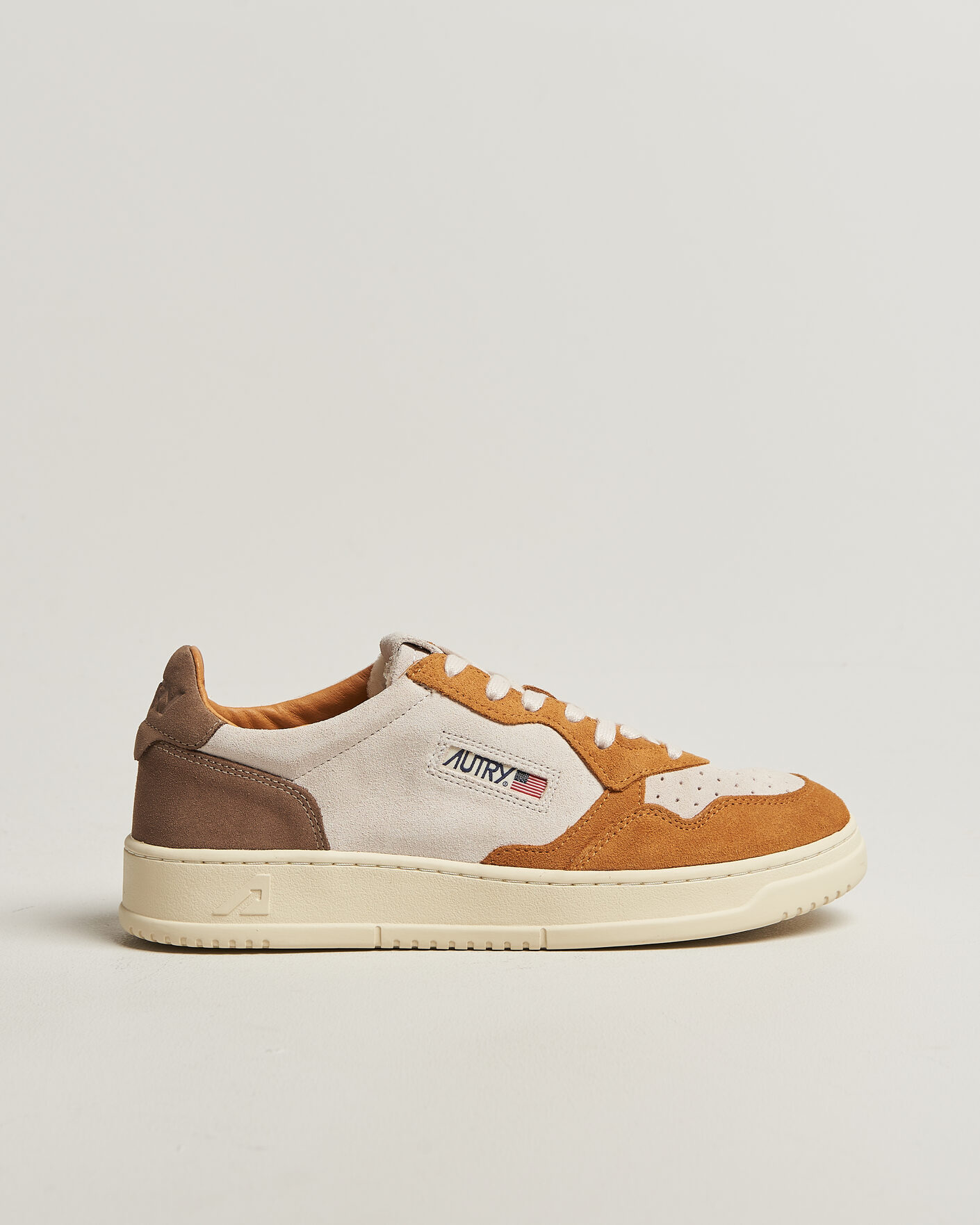 Uomini | Sneakers | Autry | Medalist Low Suede Mix Sneaker Antilop/White/Brown