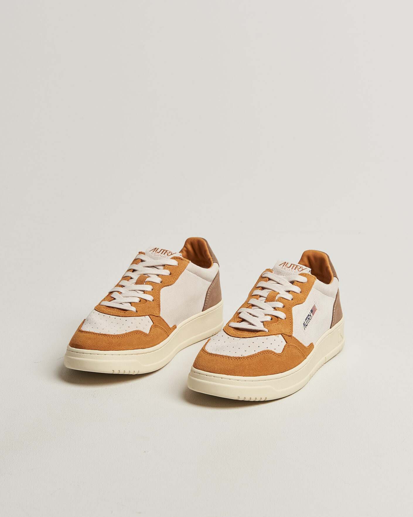 Uomini | Sneakers | Autry | Medalist Low Suede Mix Sneaker Antilop/White/Brown